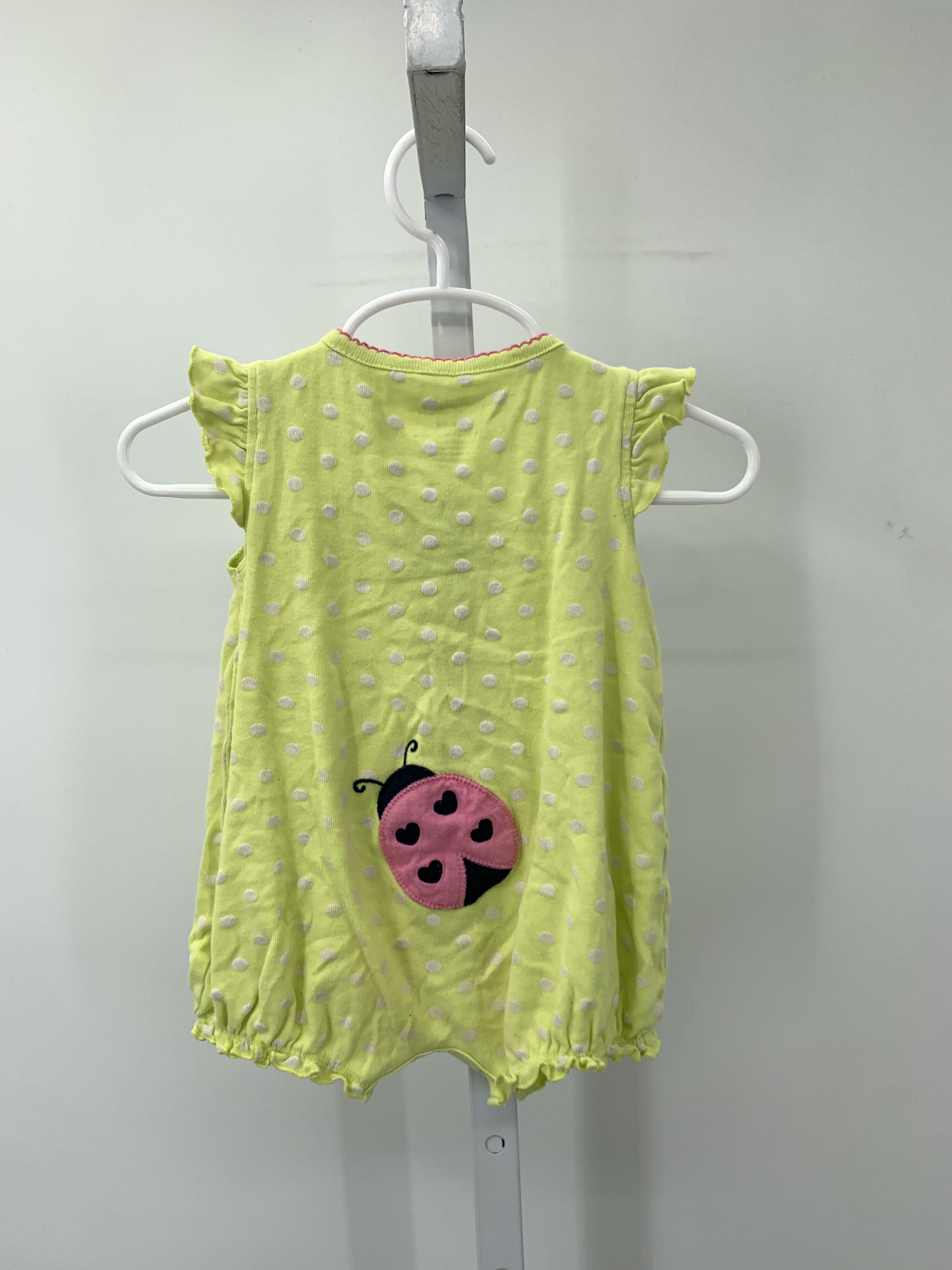 Simple Joys Size 6-9 mon Girls Short Slv. Romper