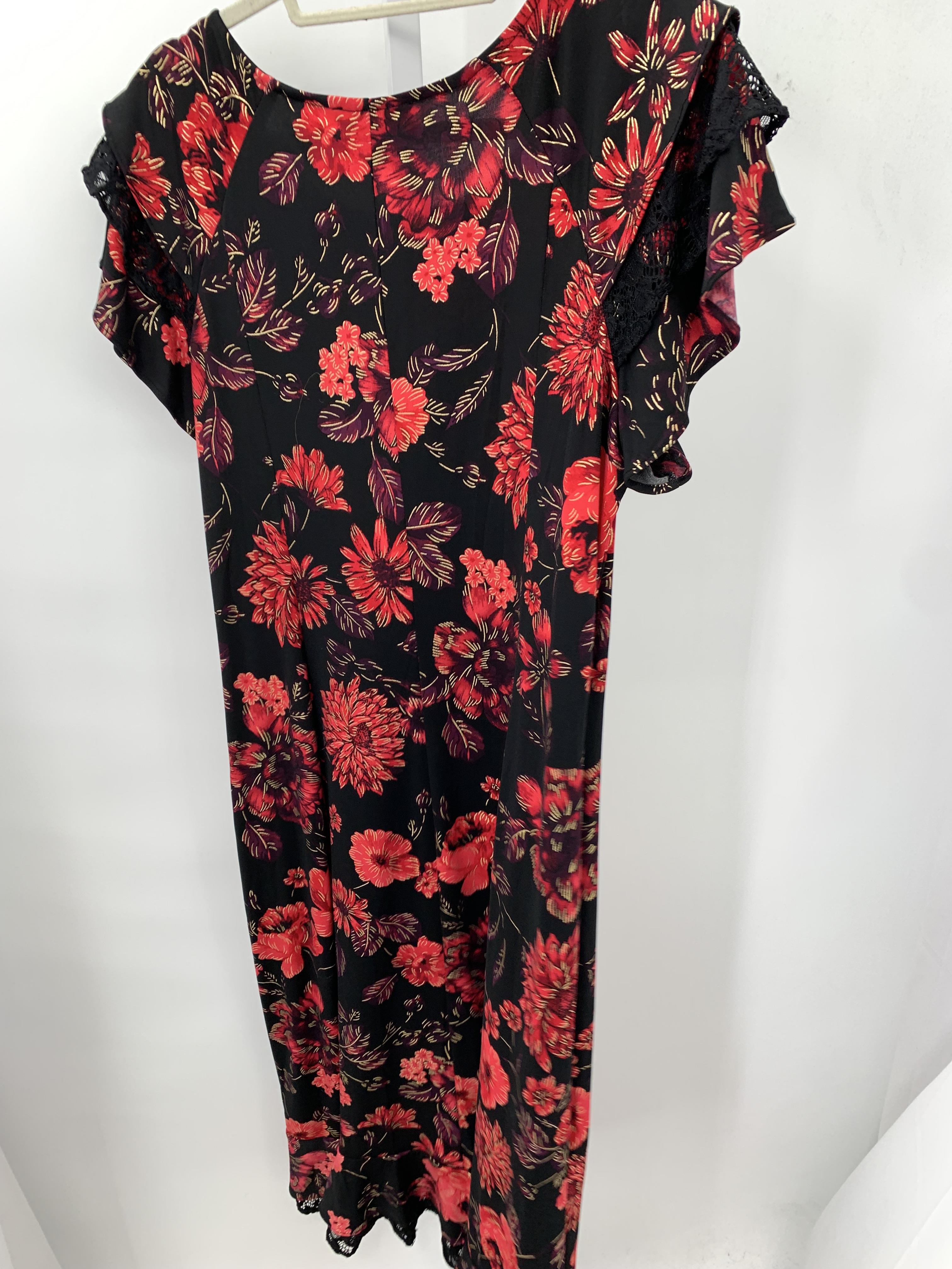 Perception Size Large Misses Short Sleeve Dress