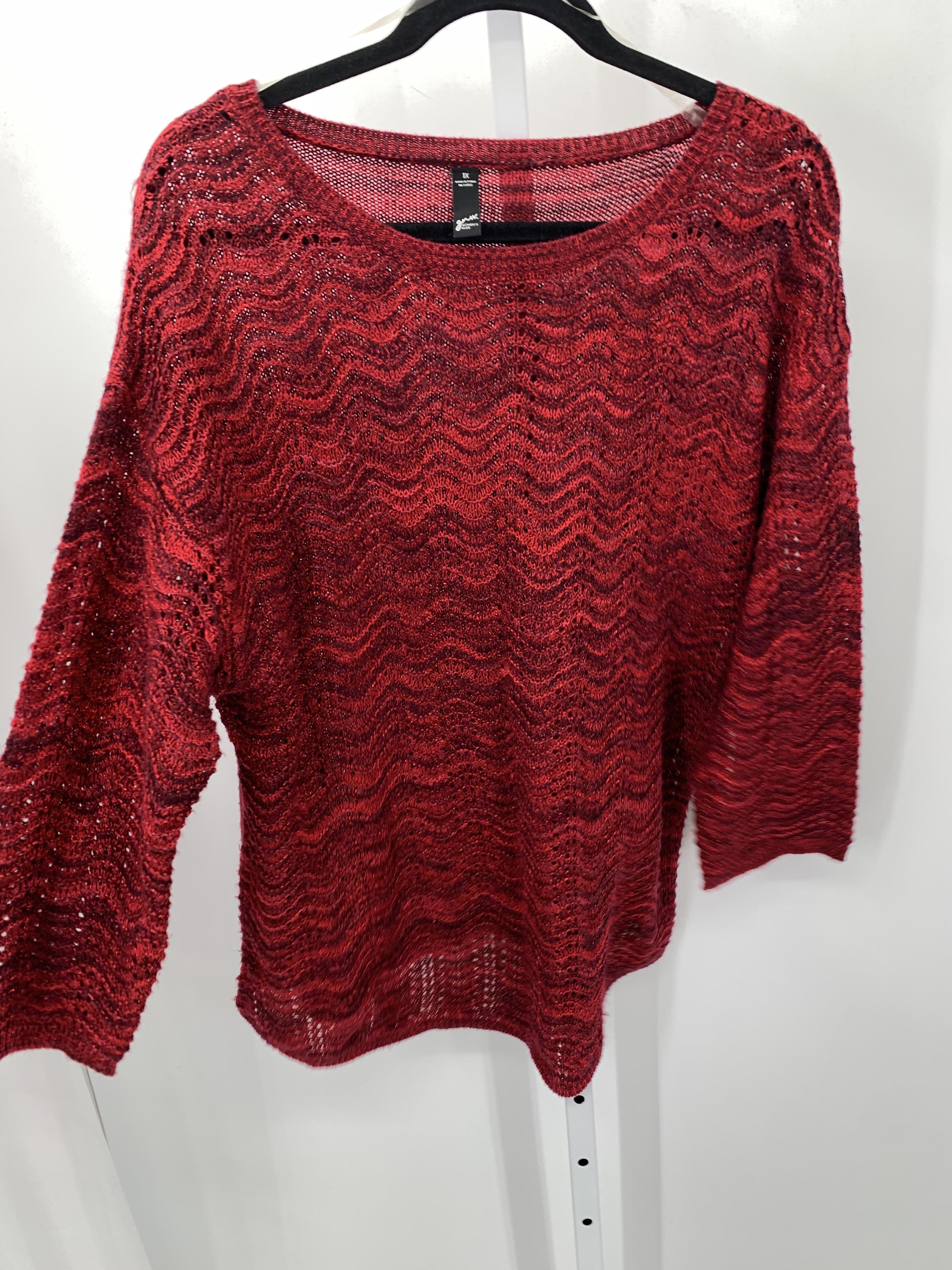 Size 1X Womens 3/4 Sleeve Shirt