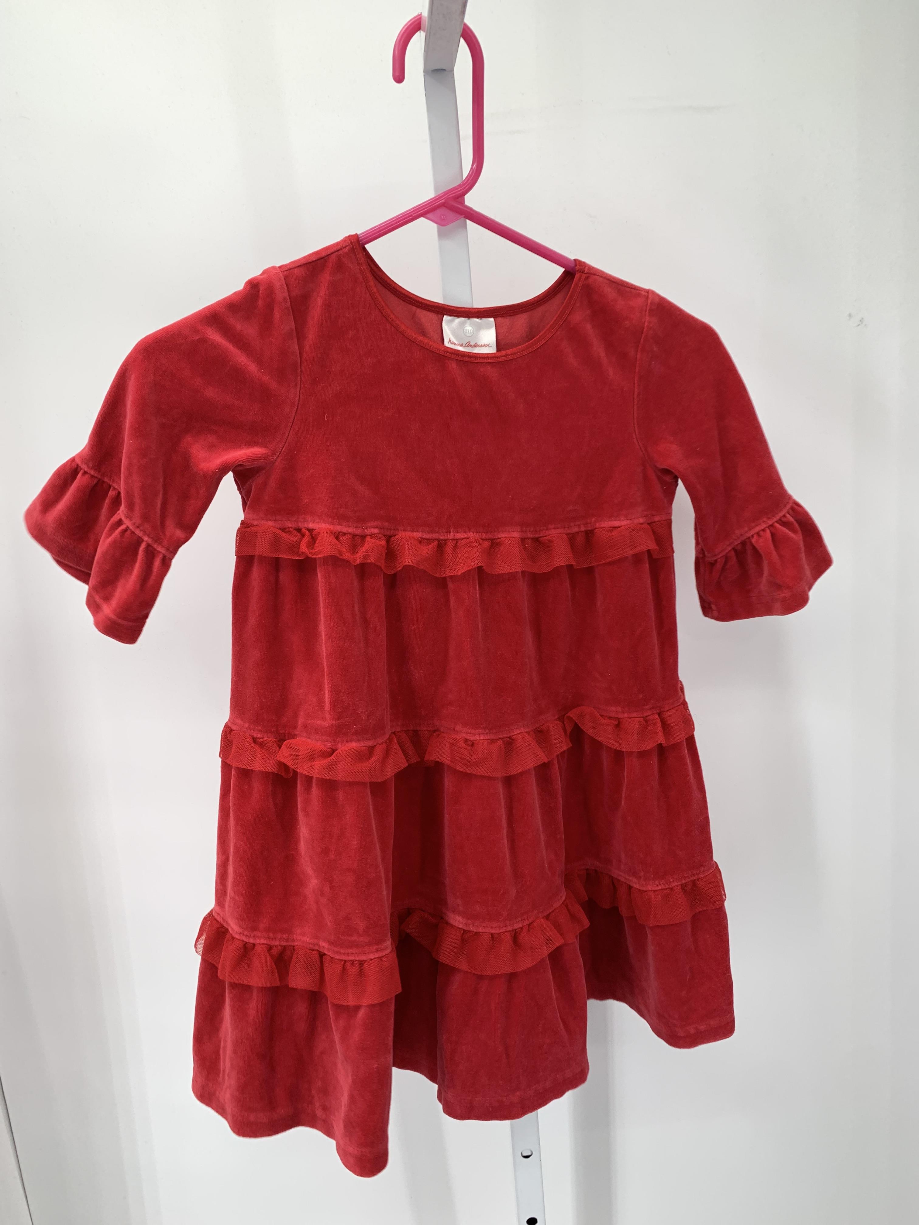 Hanna Anderson Size 5 Girls Short Sleeve Dress