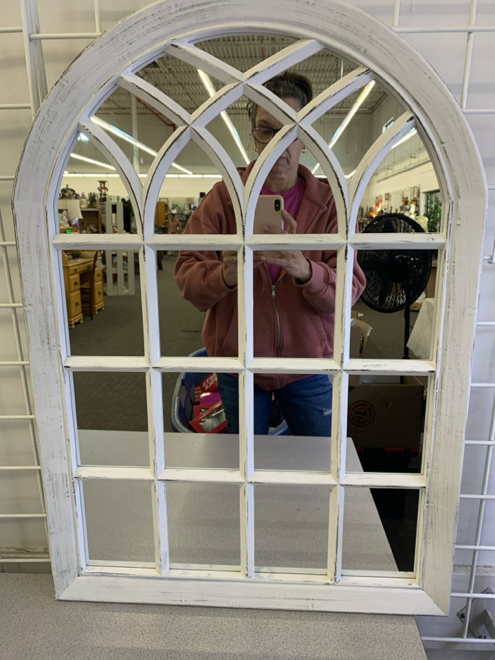 WINDOW PANE WALL MIRROR.