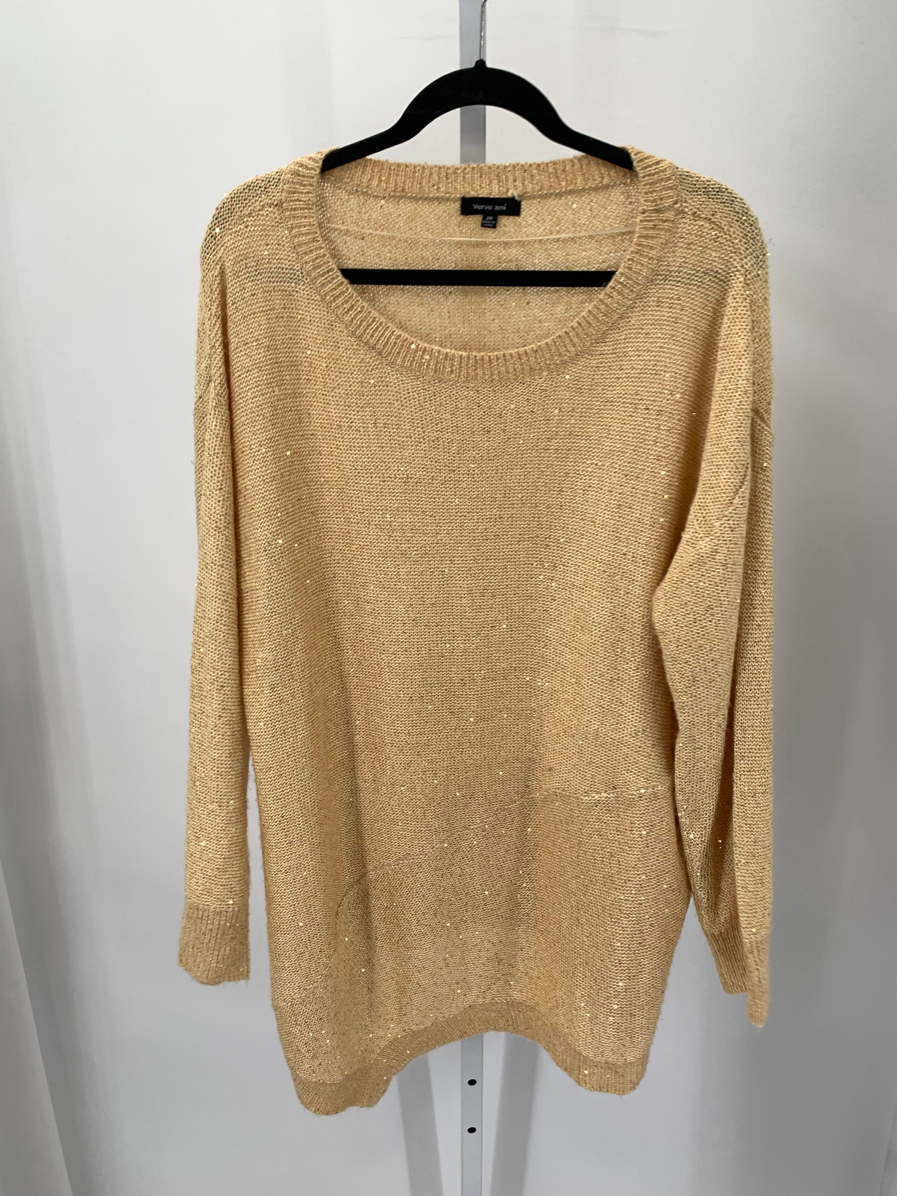 Size 2X Womens Long Slv Sweater