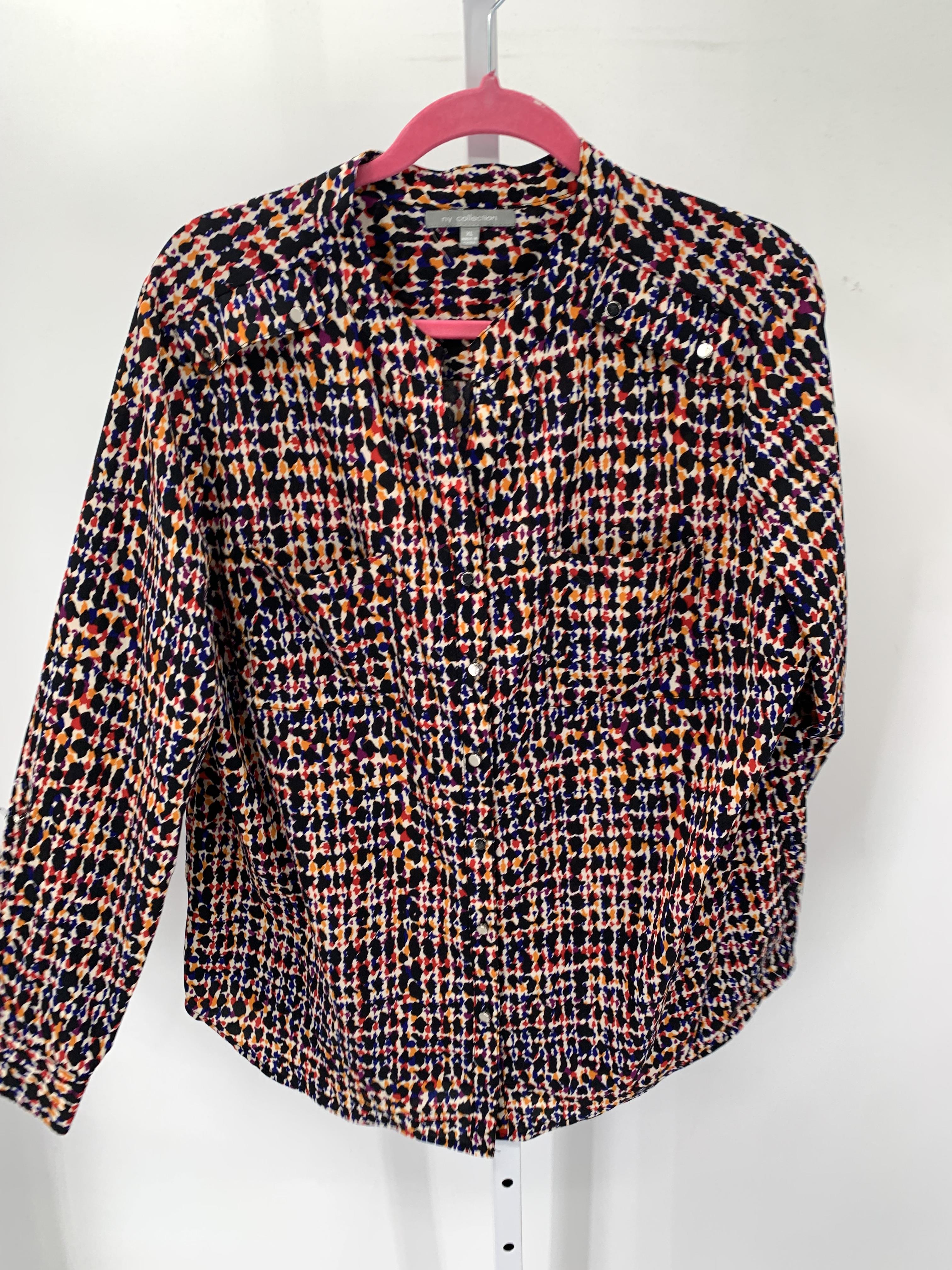 NY Collection Size Extra Large Misses Long Sleeve Shirt