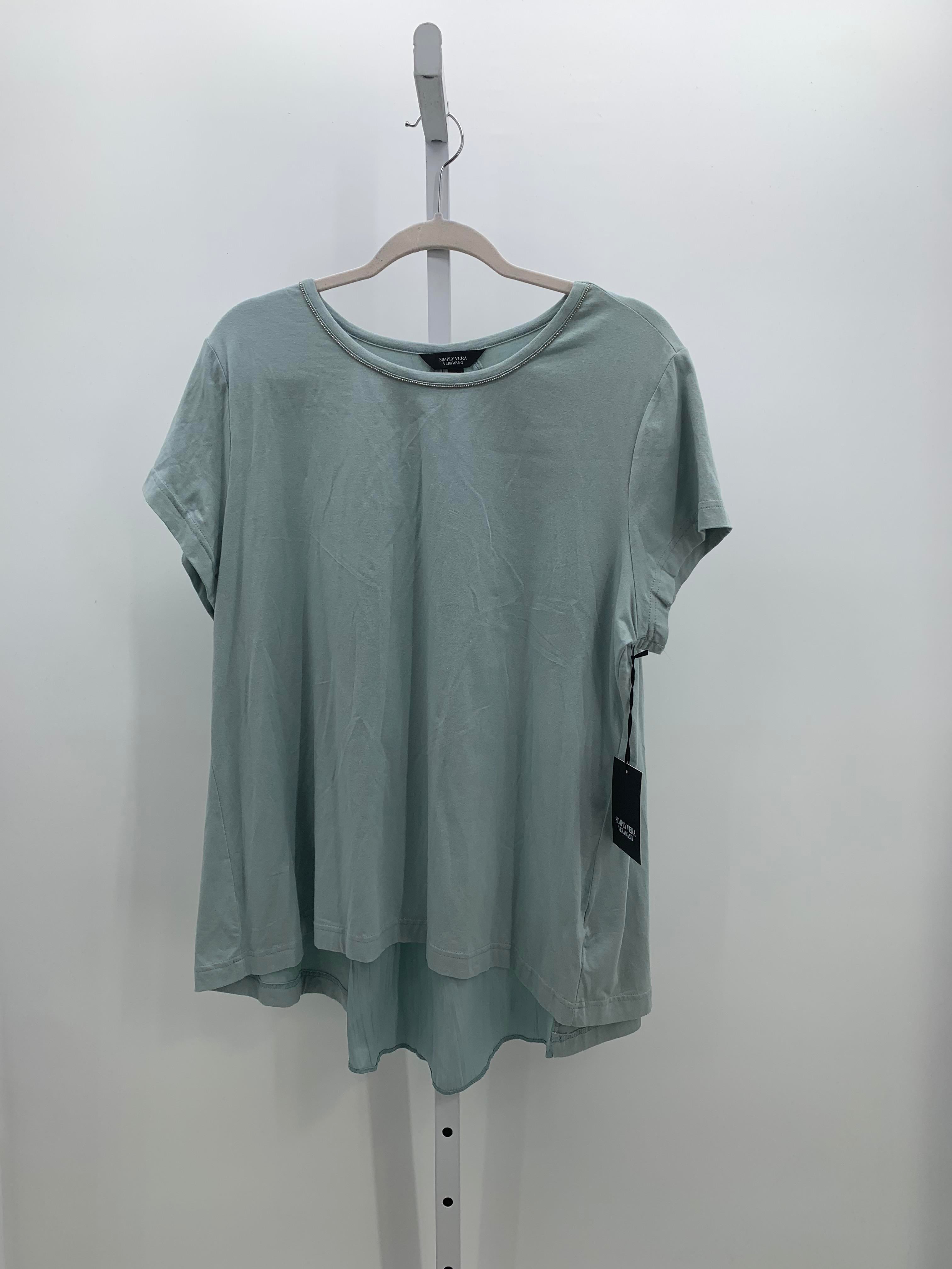 Vera Wang Size Extra Large Misses Short Sleeve Shirt