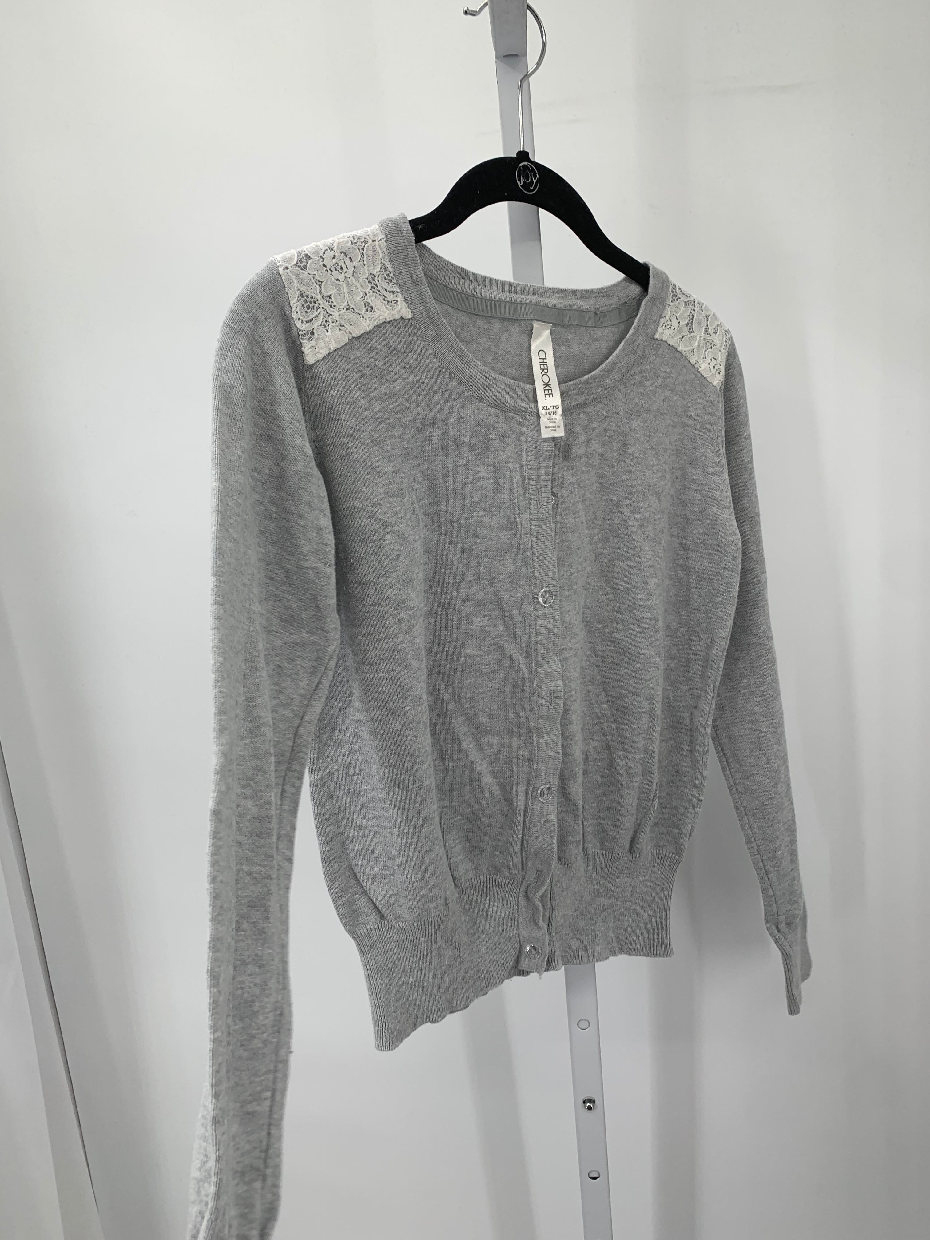 Cherokee Size 14-16 Girls Long Sleeve Sweater
