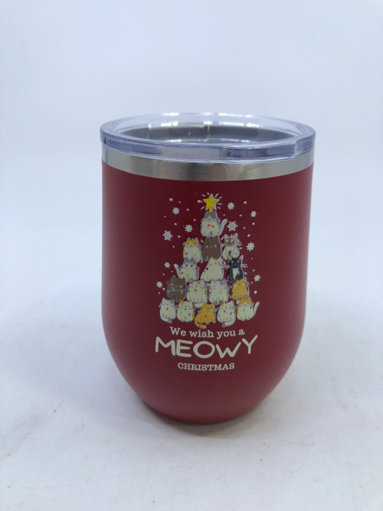 RED CAT TUMBLER.