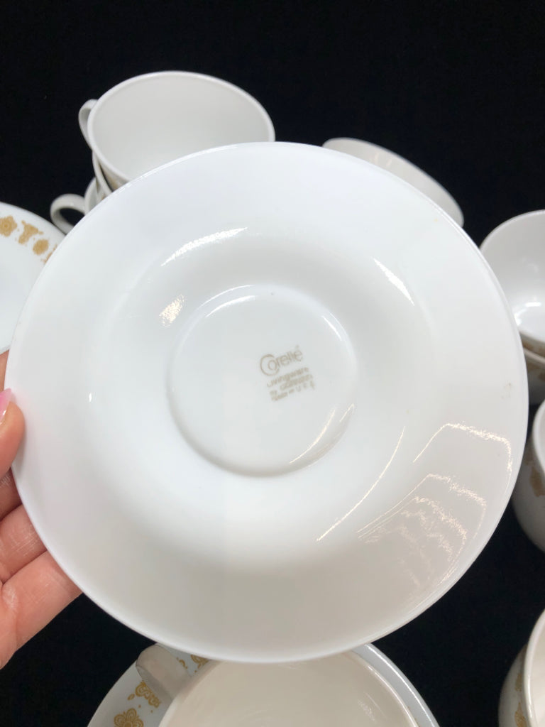 30PC YELLOW FLOWER CUP + SAUCER SET- SVC 15.