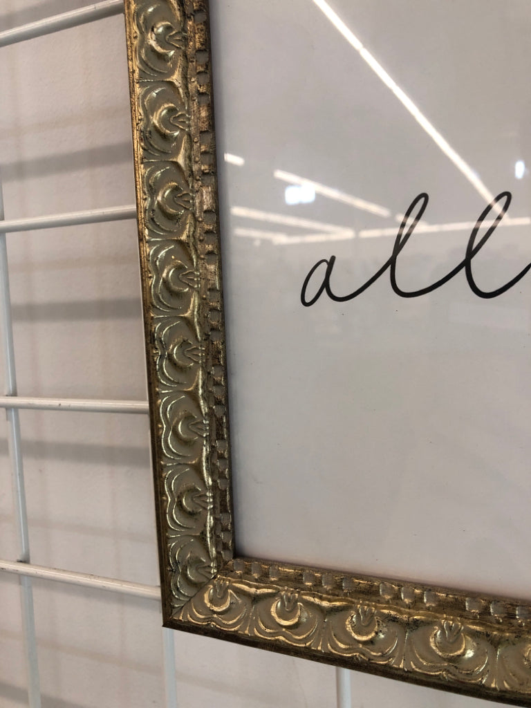 'ALL IS WELL' WALL HANGING.