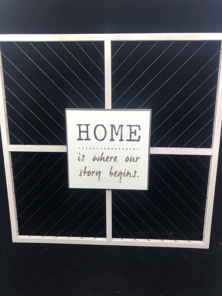 HOME IS WHERE OUR STORY BEGINS WALL ART.