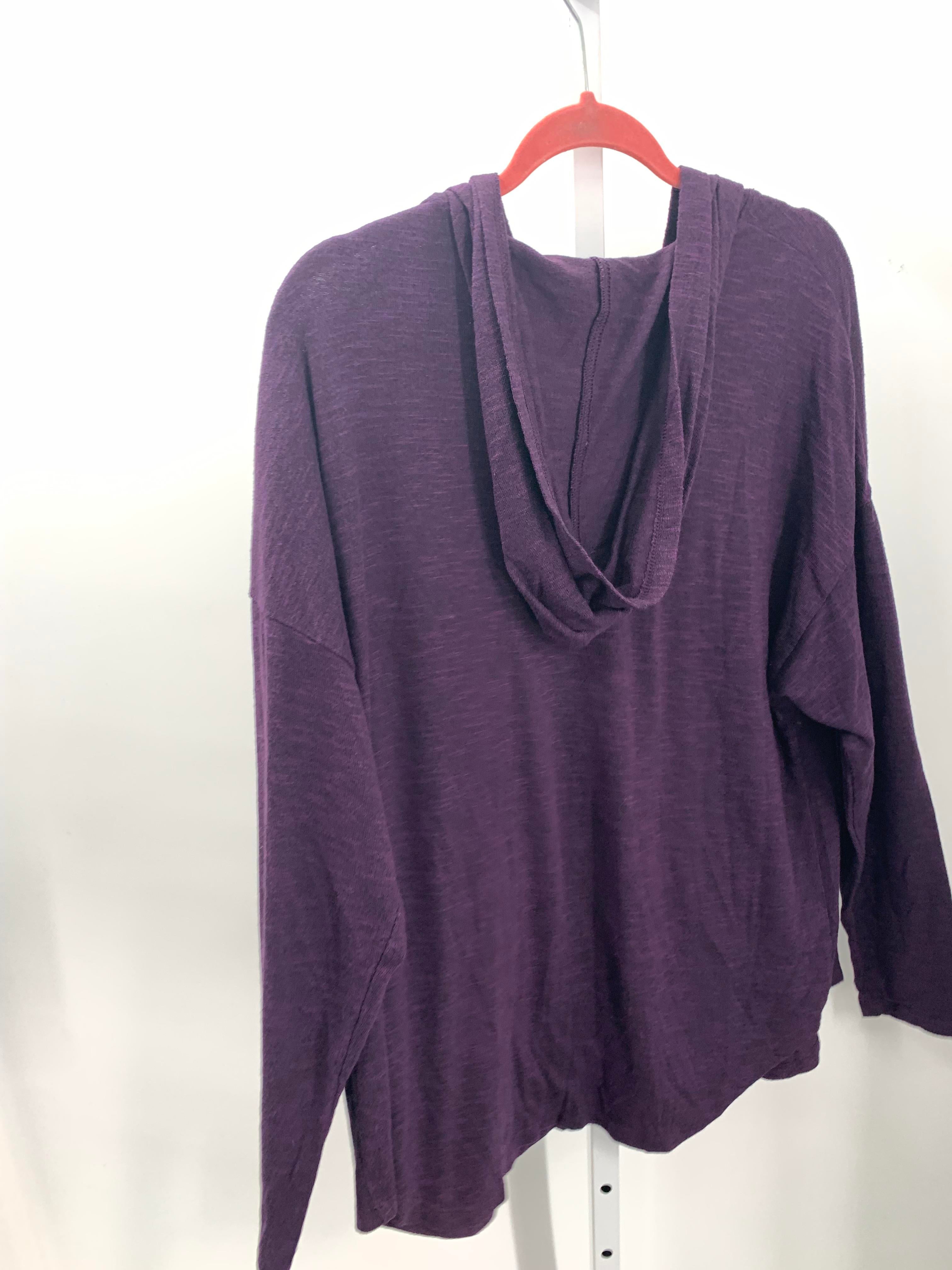 Time and Tru Purple Size XXL Maternity Long Sleeve Shirt