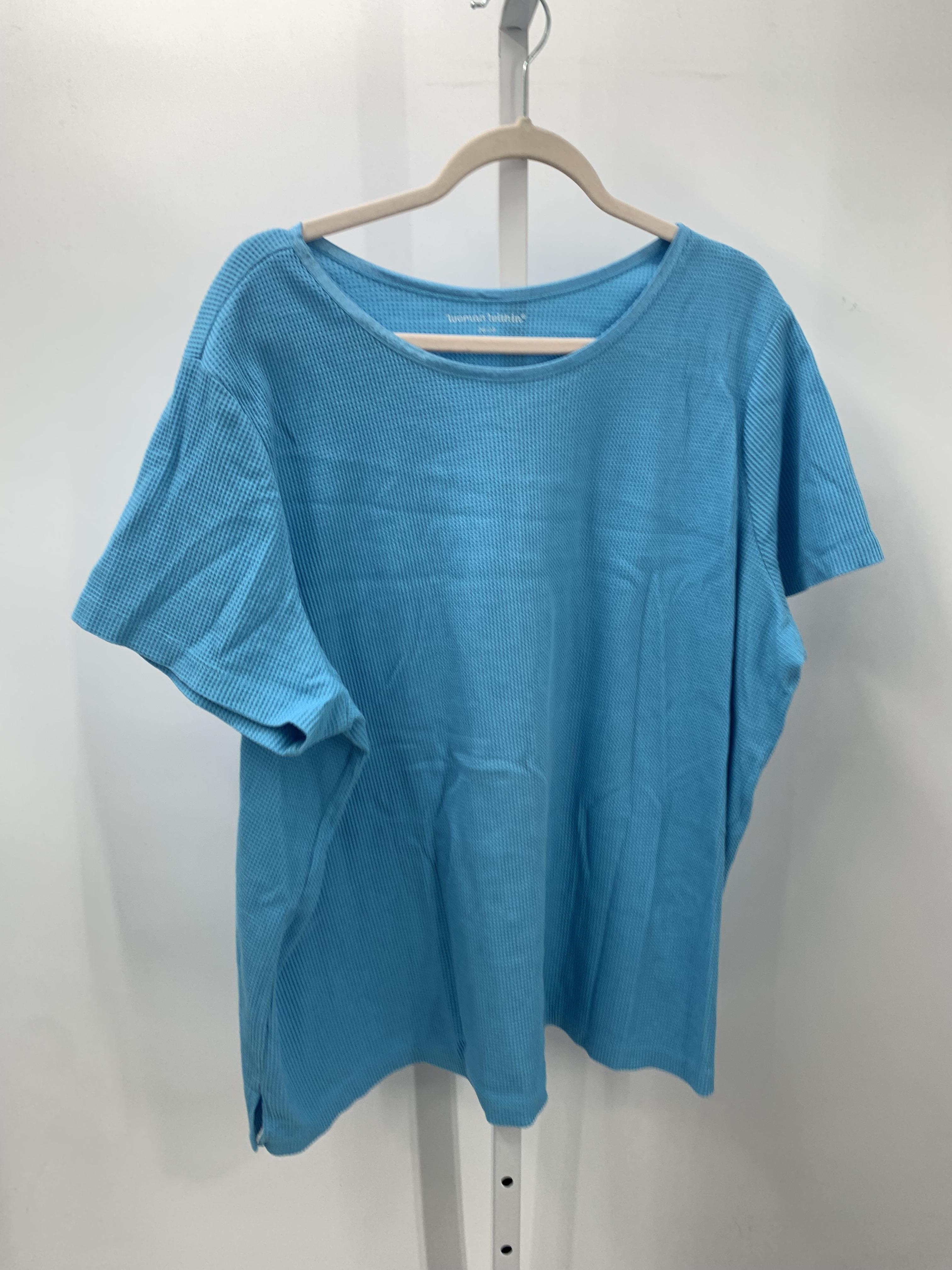 Woman Within Size 2X Womens Short Sleeve Shirt