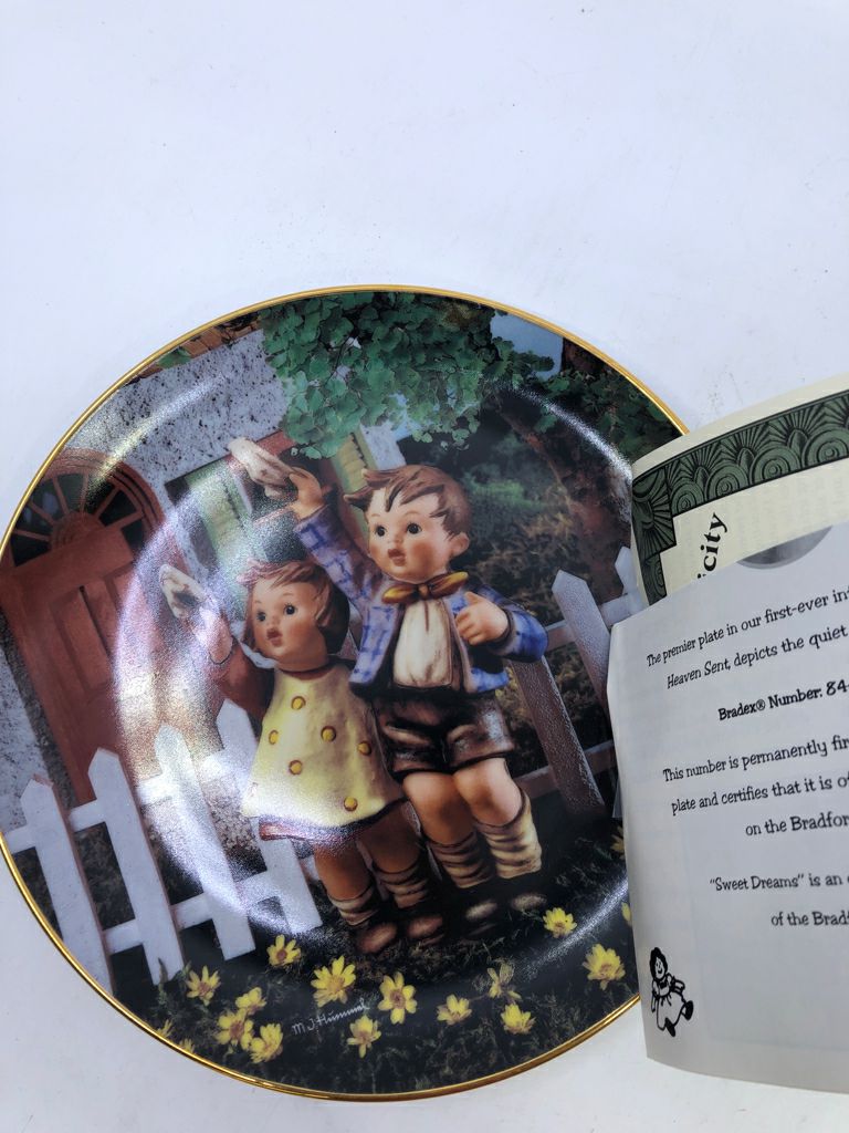 "COME BACK SOON" HUMMEL PLATE.