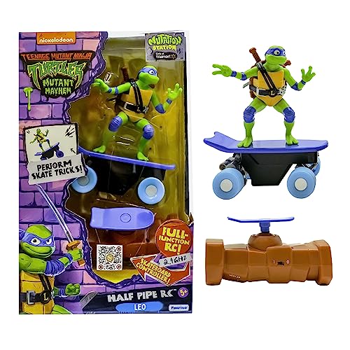 Teenage Mutant Ninja Turtle Leonardo Half Pipe RC Vehicle Movie Ages 5+ - Skate+