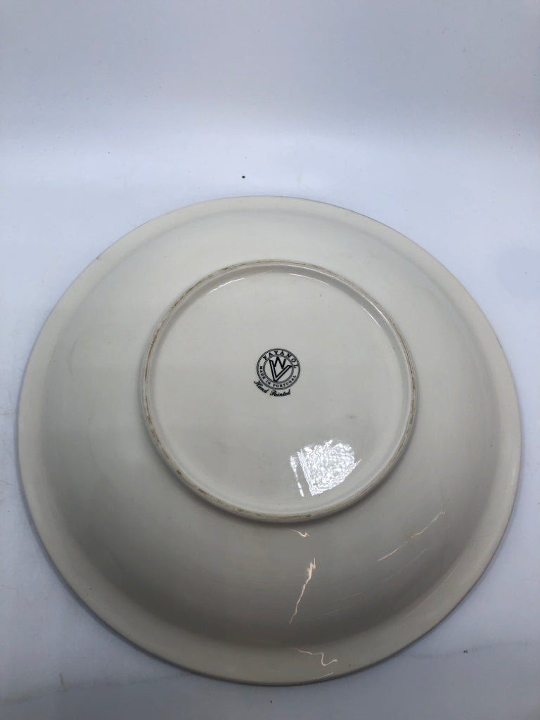 PAINTED FRUIT SERVING BOWL MADE IN PORTUGAL.