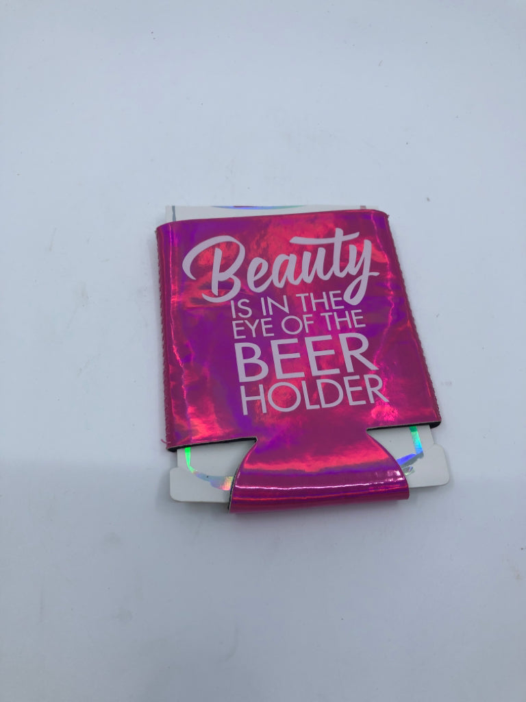 NIP PINK BEAUTY CAN COOZIE.