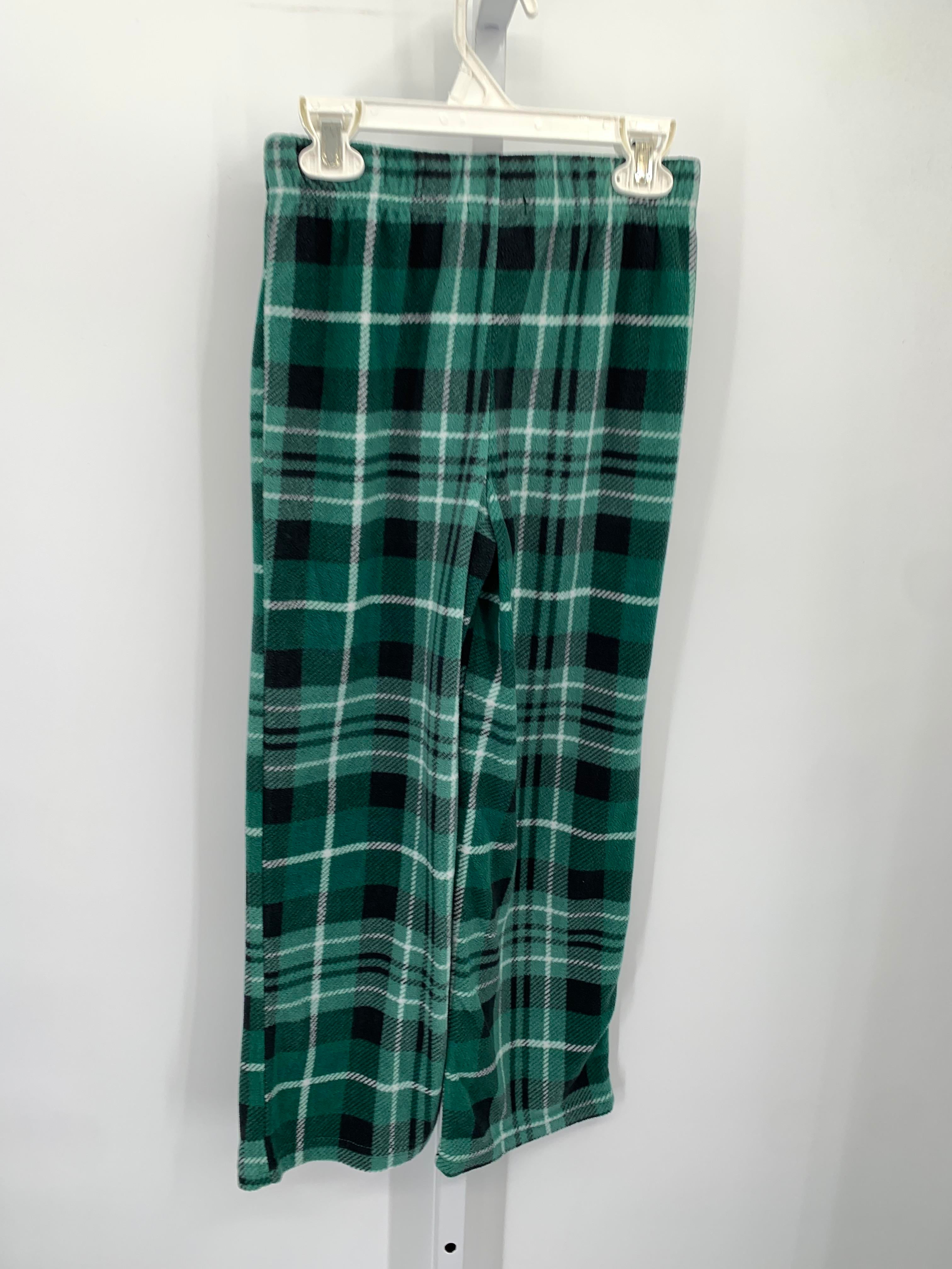 PLAID FLEECE PANTS.