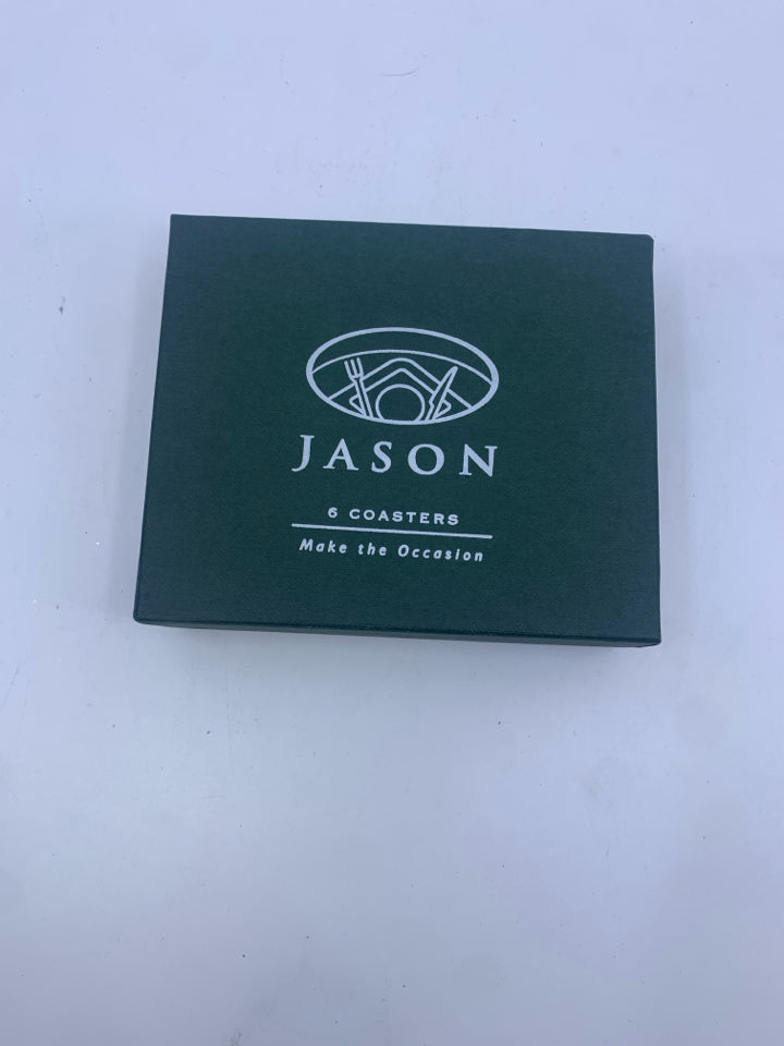 NIB 6 JASON COASTERS "TURKISH TILES".