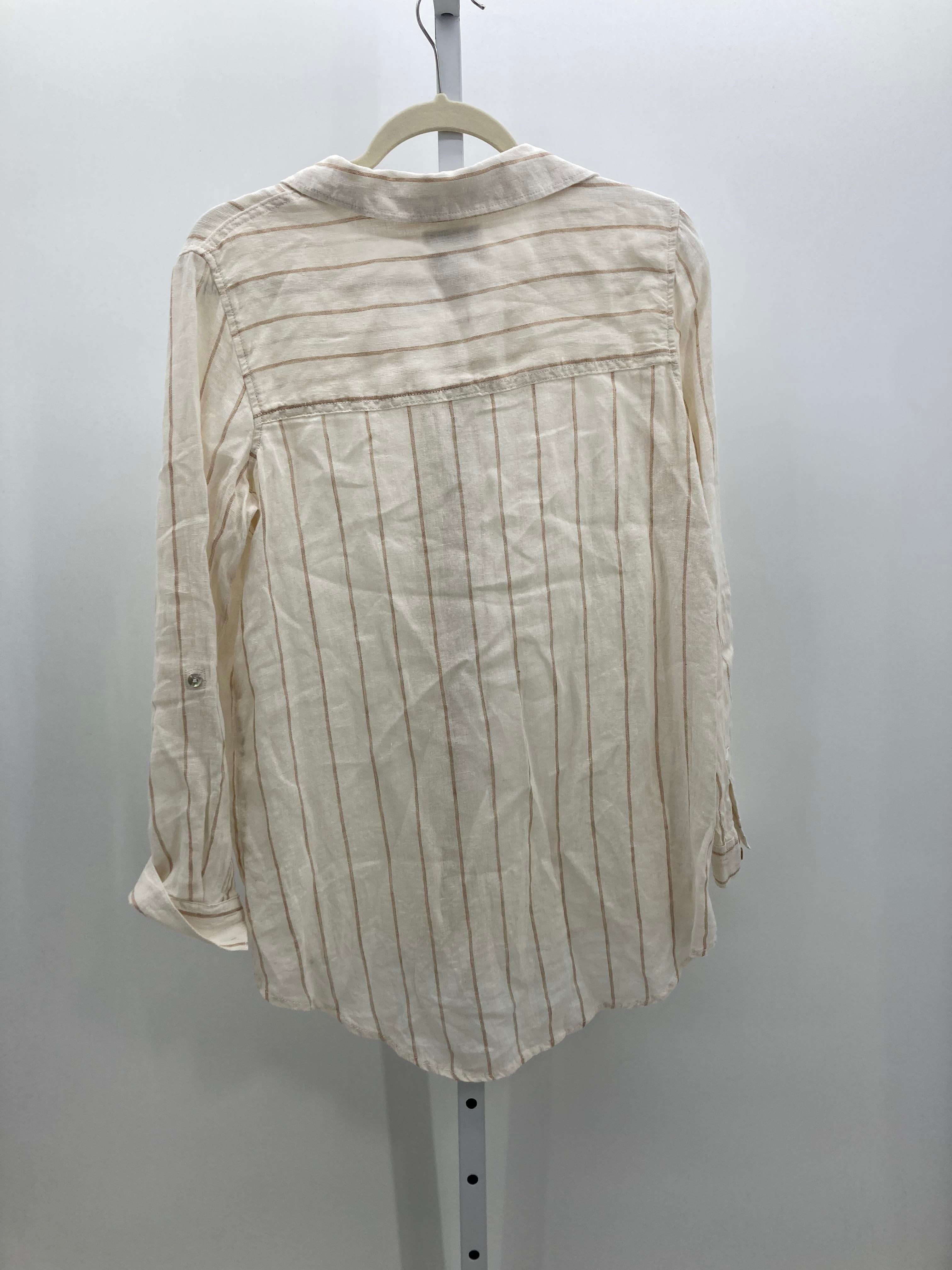 Halston Size Small Misses Long Sleeve Shirt