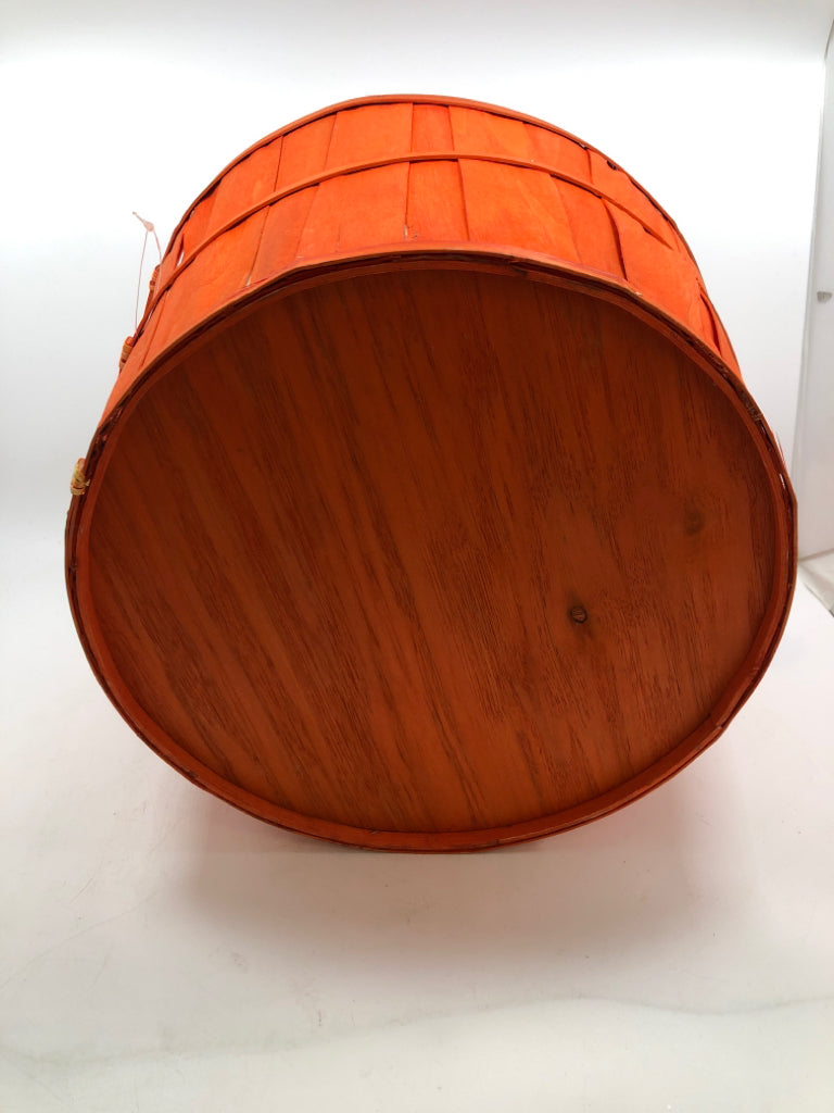 ORANGE BUSHEL BASKET.
