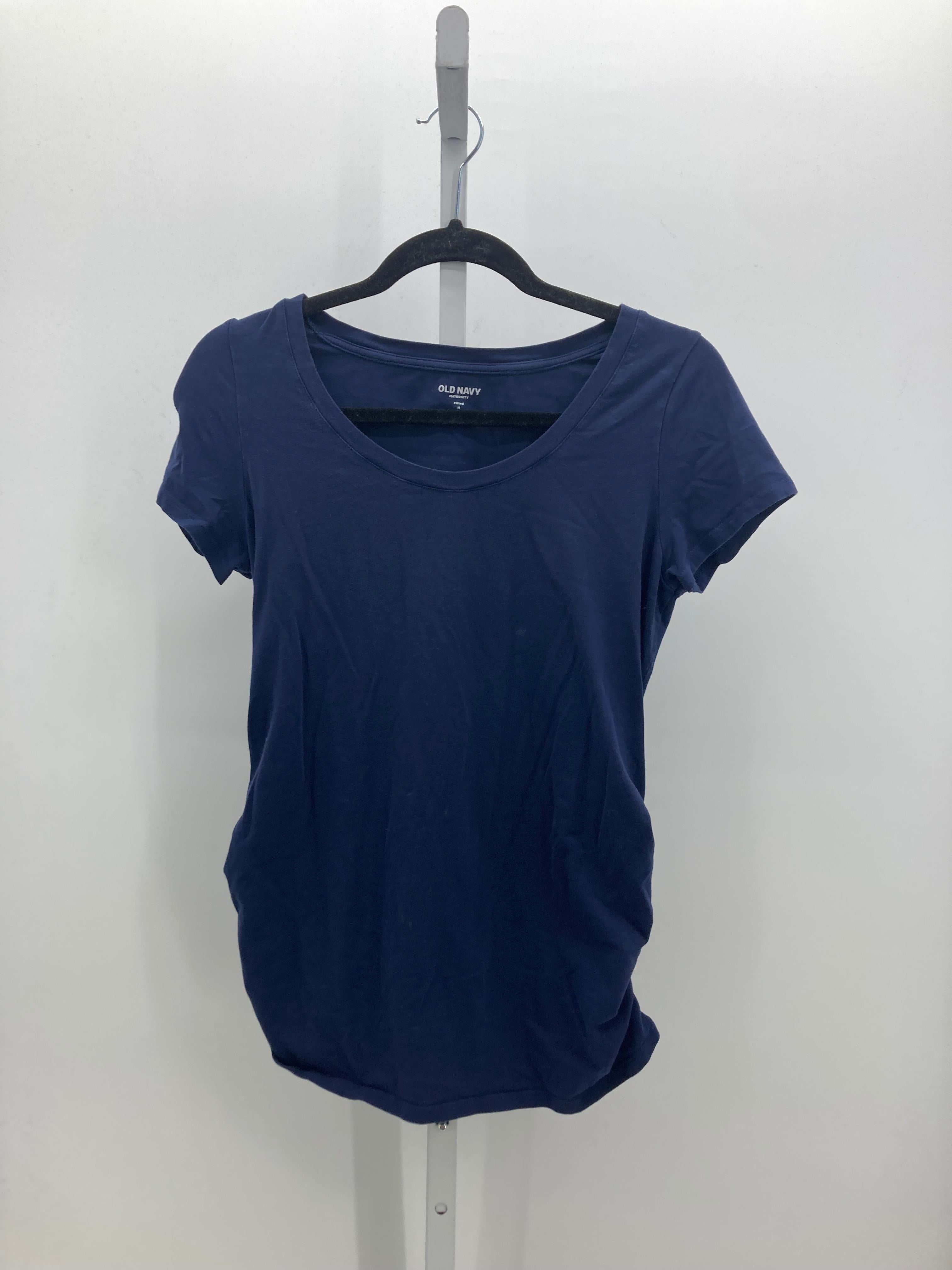 Old Navy Navy Size Medium Maternity Short Sleeve Shirt