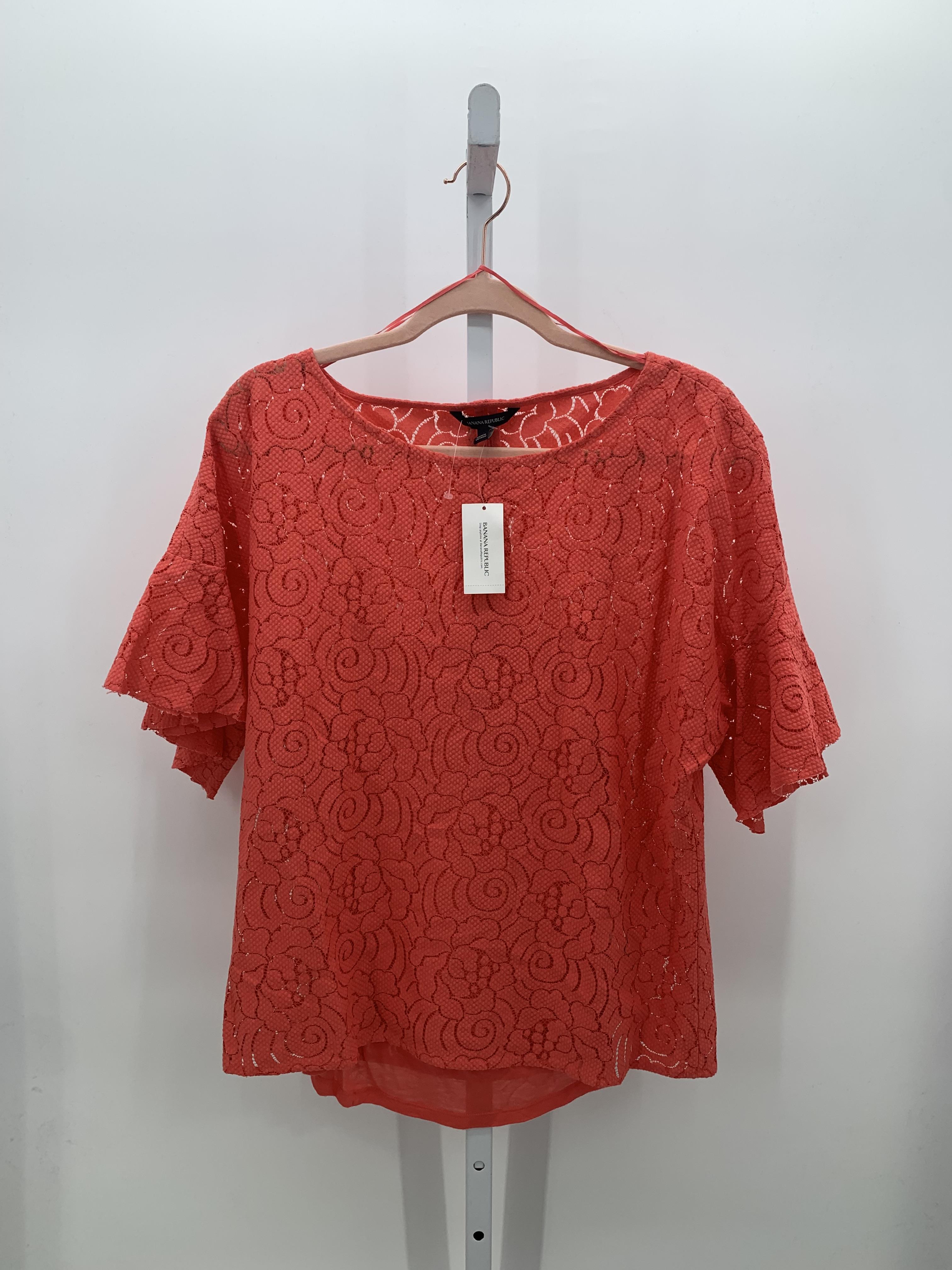 Banana Republic Size Medium Misses Short Sleeve Shirt