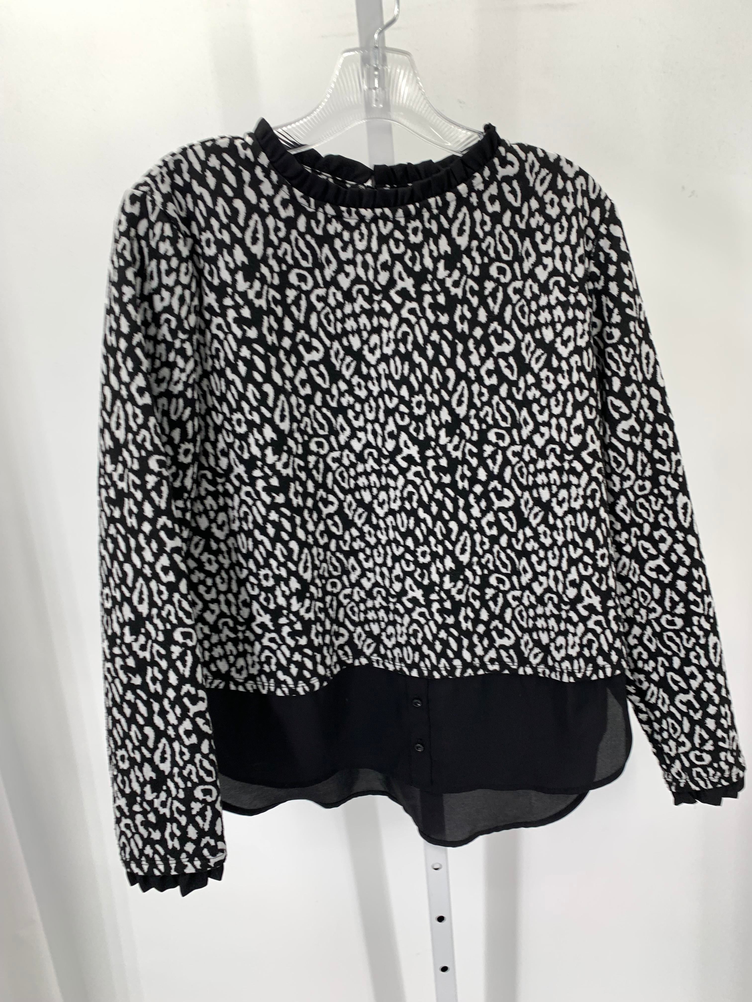 Elle Size Medium Misses Long Sleeve Shirt