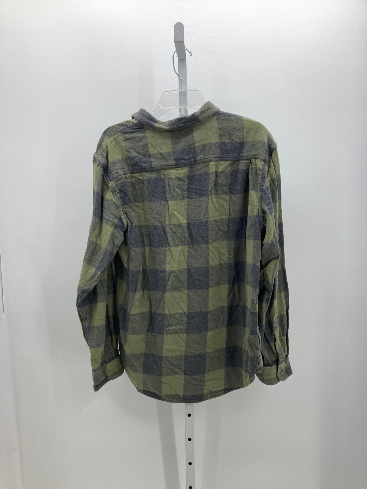 BLUE PLAID BTN DOWN
