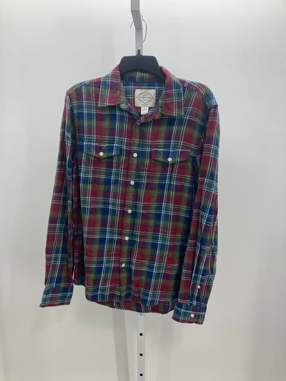 PLAID BTN DOWN