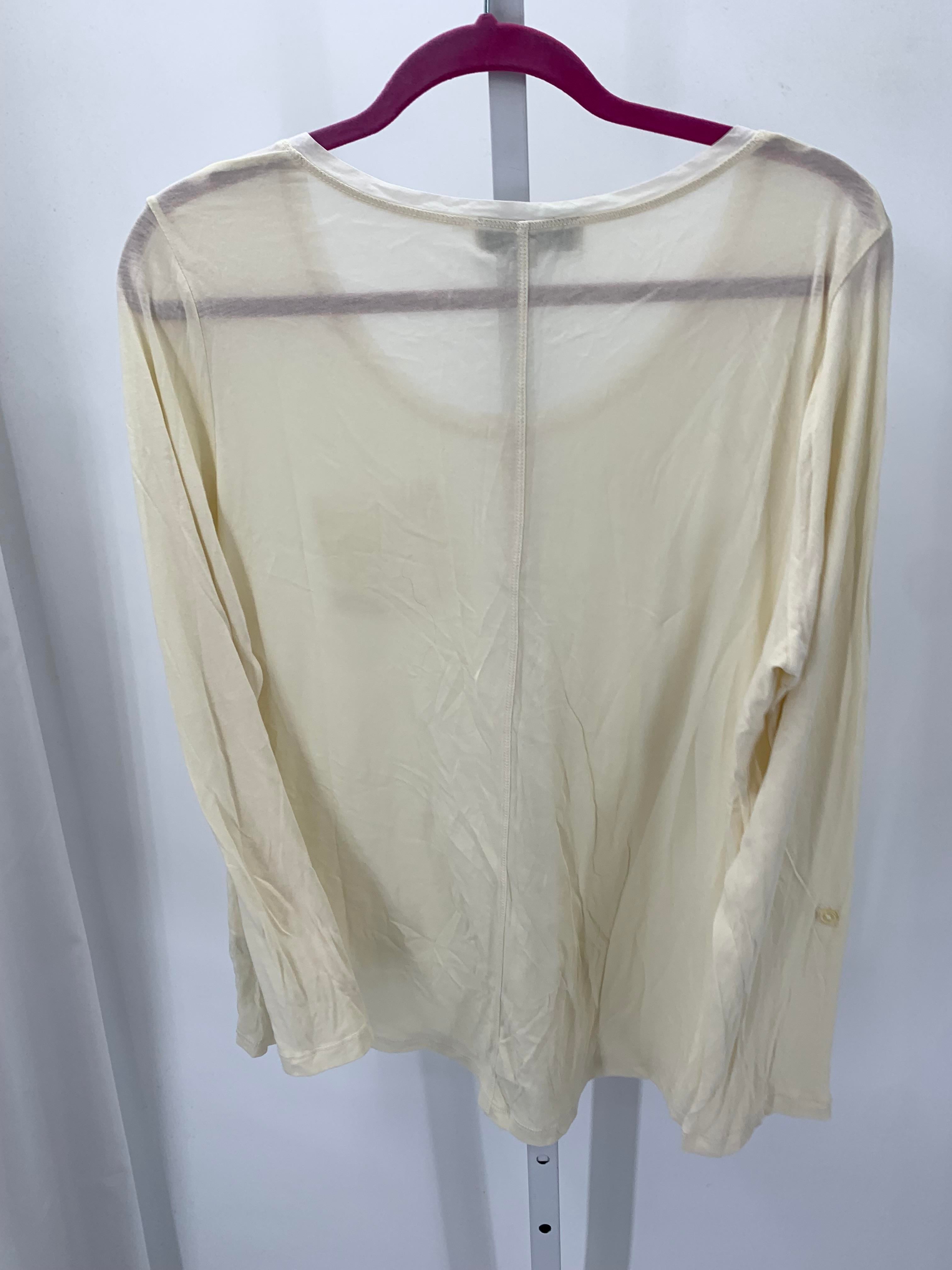 Jones New York Size 1X Womens Long Sleeve Shirt