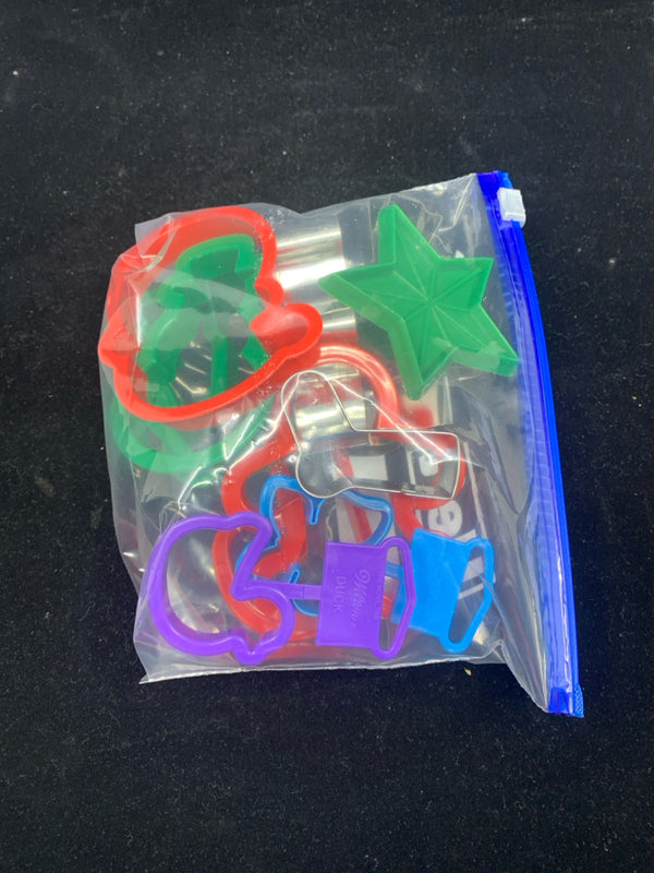 BAG OF COOKIE CUTTERS.