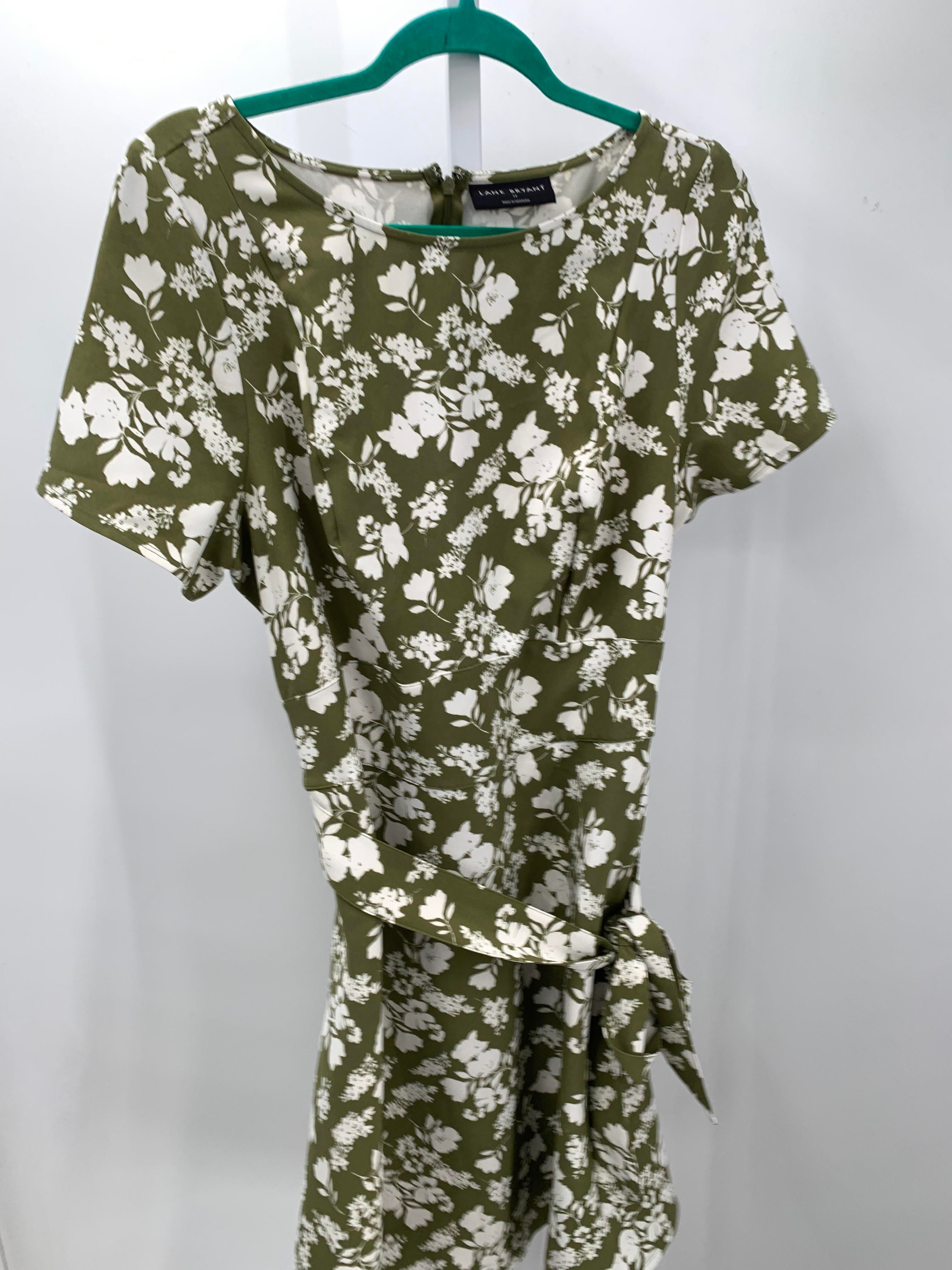 Lane Bryant Size 12 W Womens Short Sleeve Dress