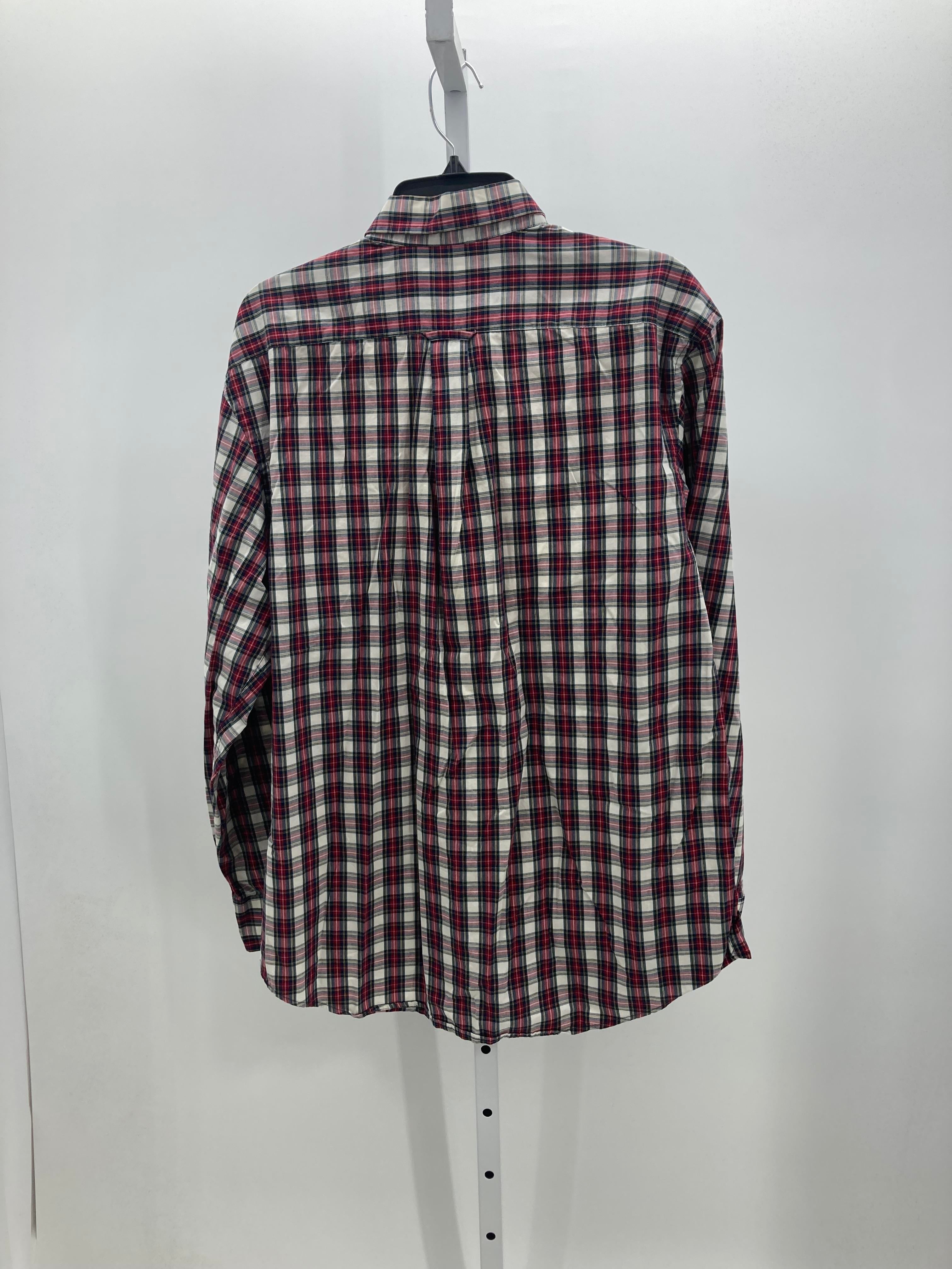 PLAID BTN DOWN