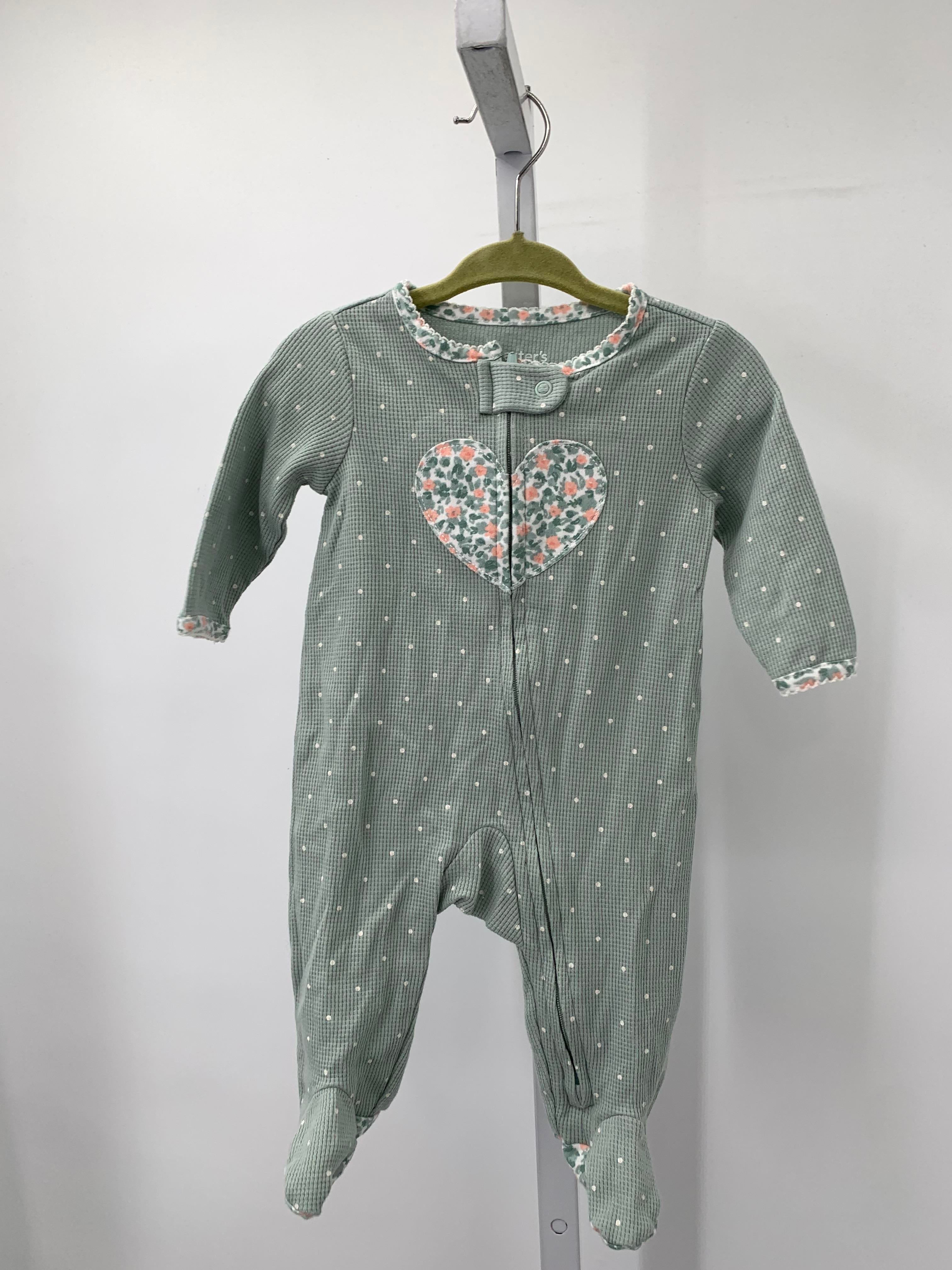 Carters Size 3 Months Girls Long Slv. Romper