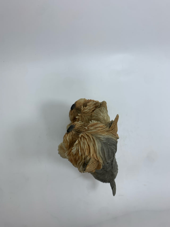 RESIN TERRIERS FIGURINE.