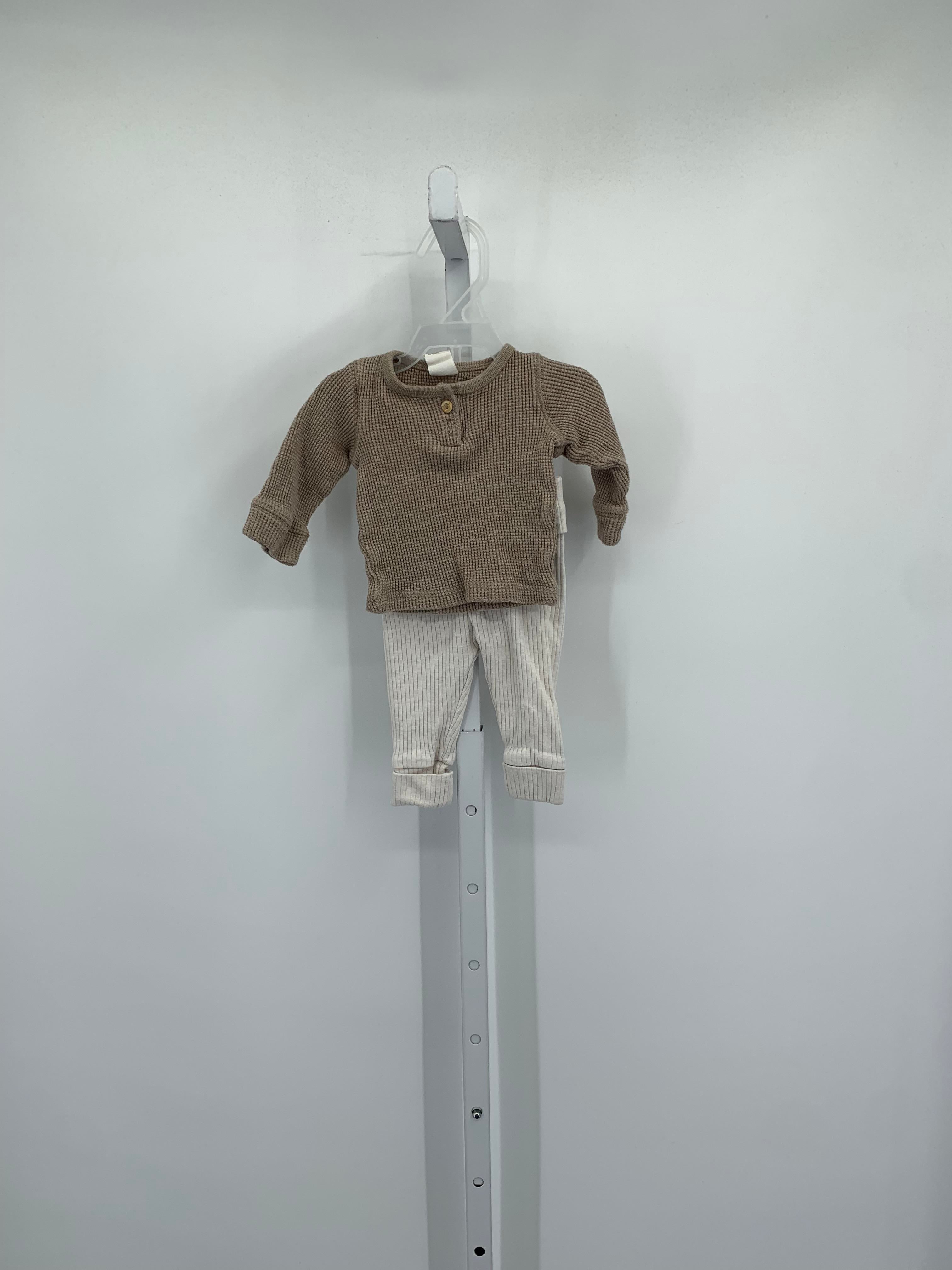 WAFFLE KNIT SHIRT AND RIBBED PANTS