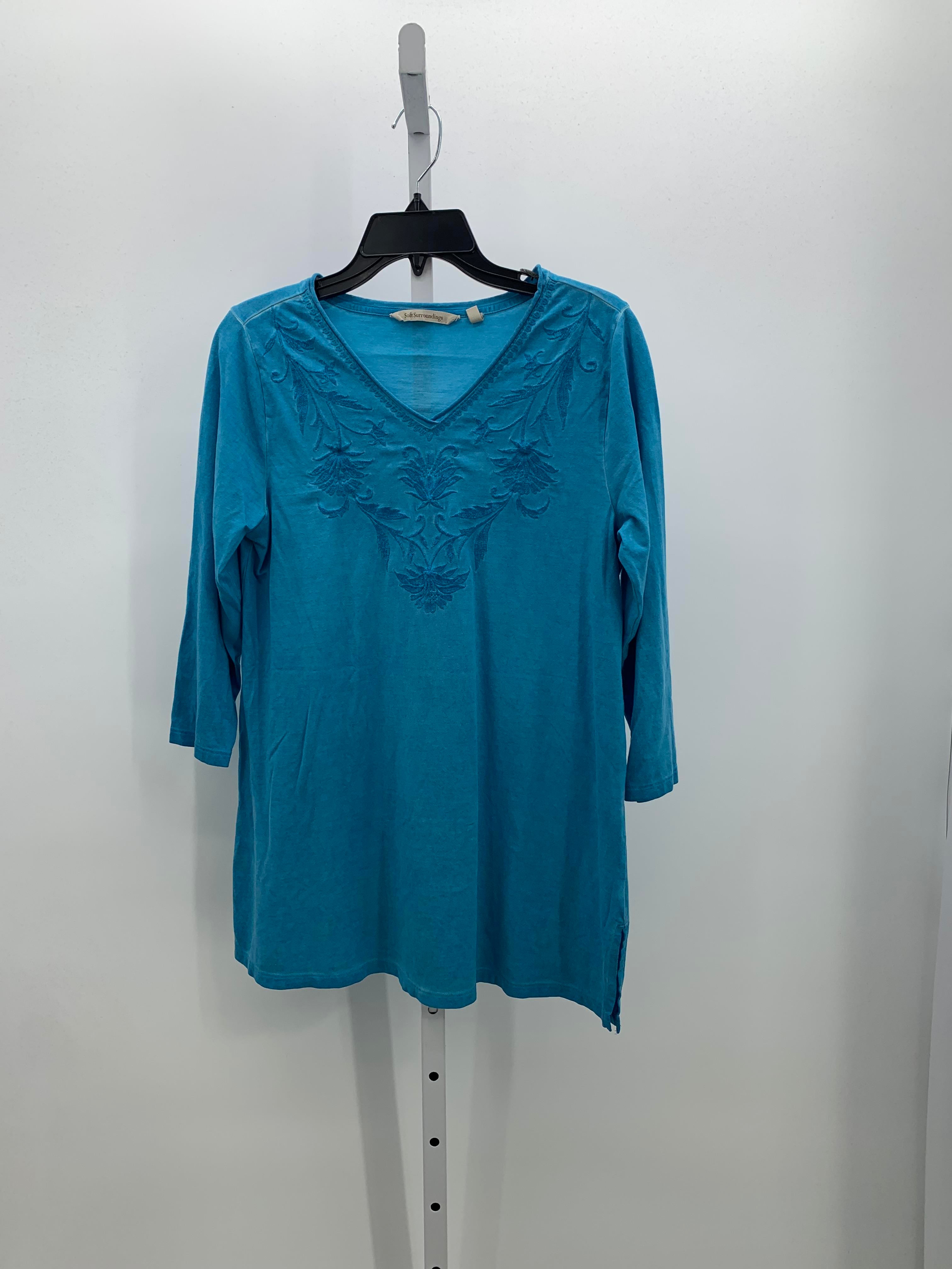 Soft Surroundings Size Small Misses 3/4 Sleeve Shirt