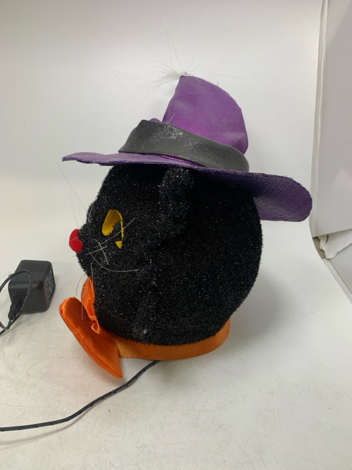 LIGHT UP BLACK CAT IN HAT