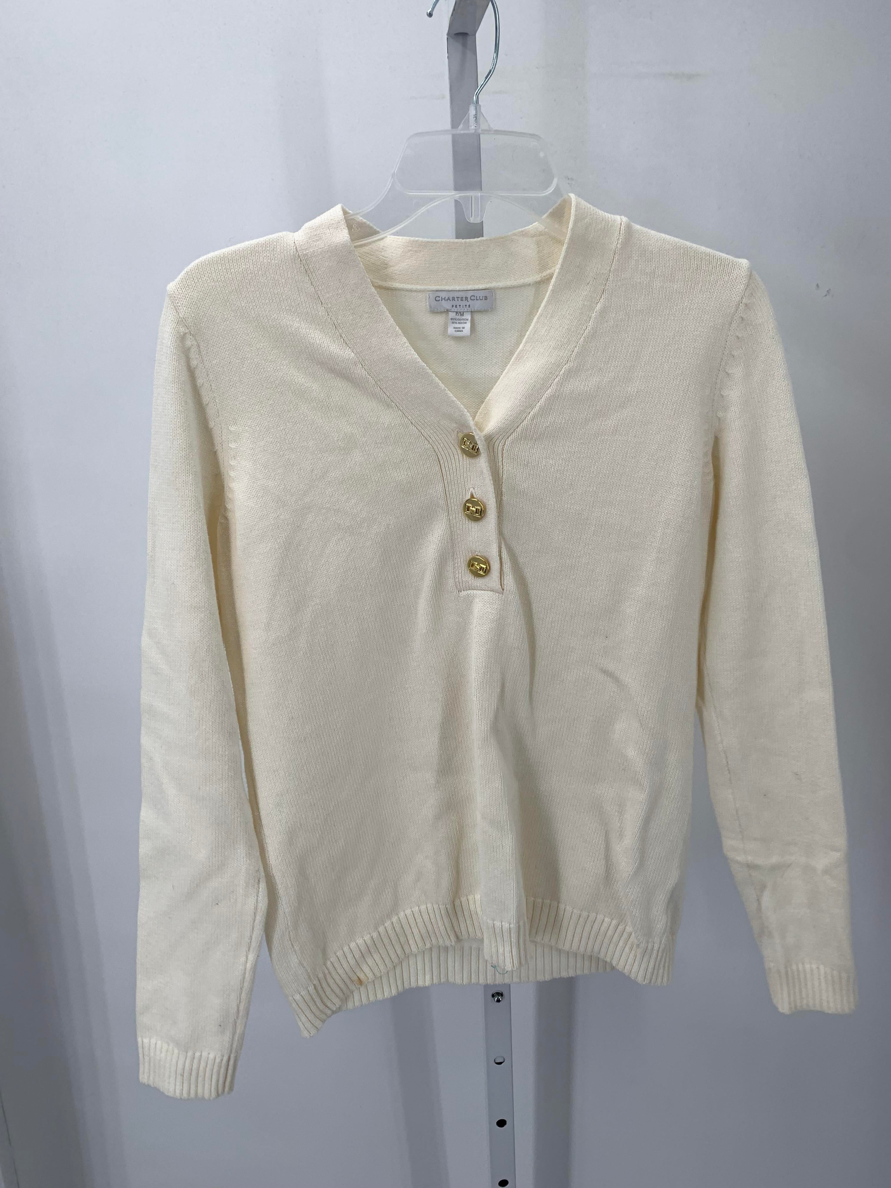 Charter Club Size Medium Petite Petite Long Slv Sweater