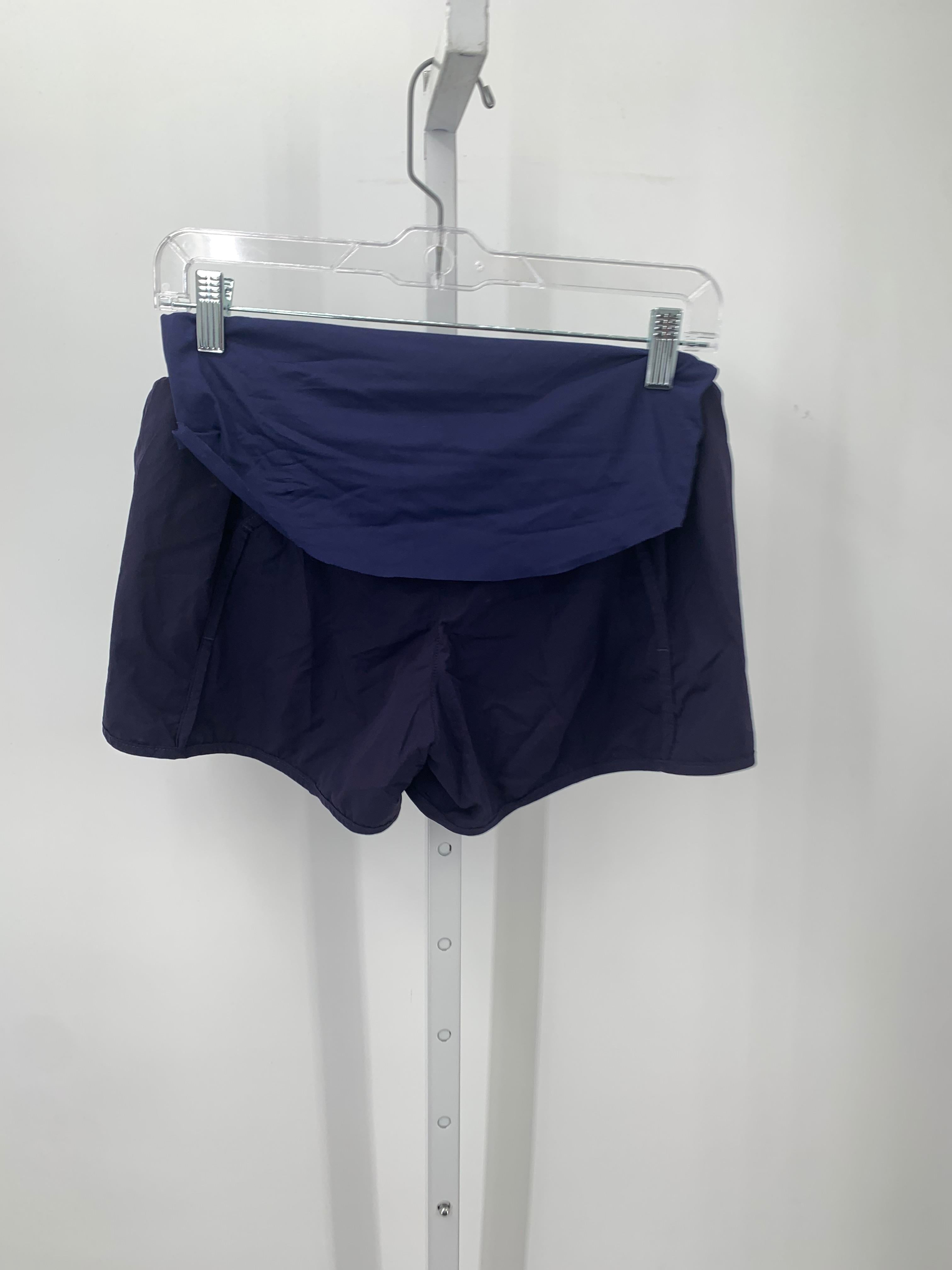 Navy Size Medium Maternity Shorts