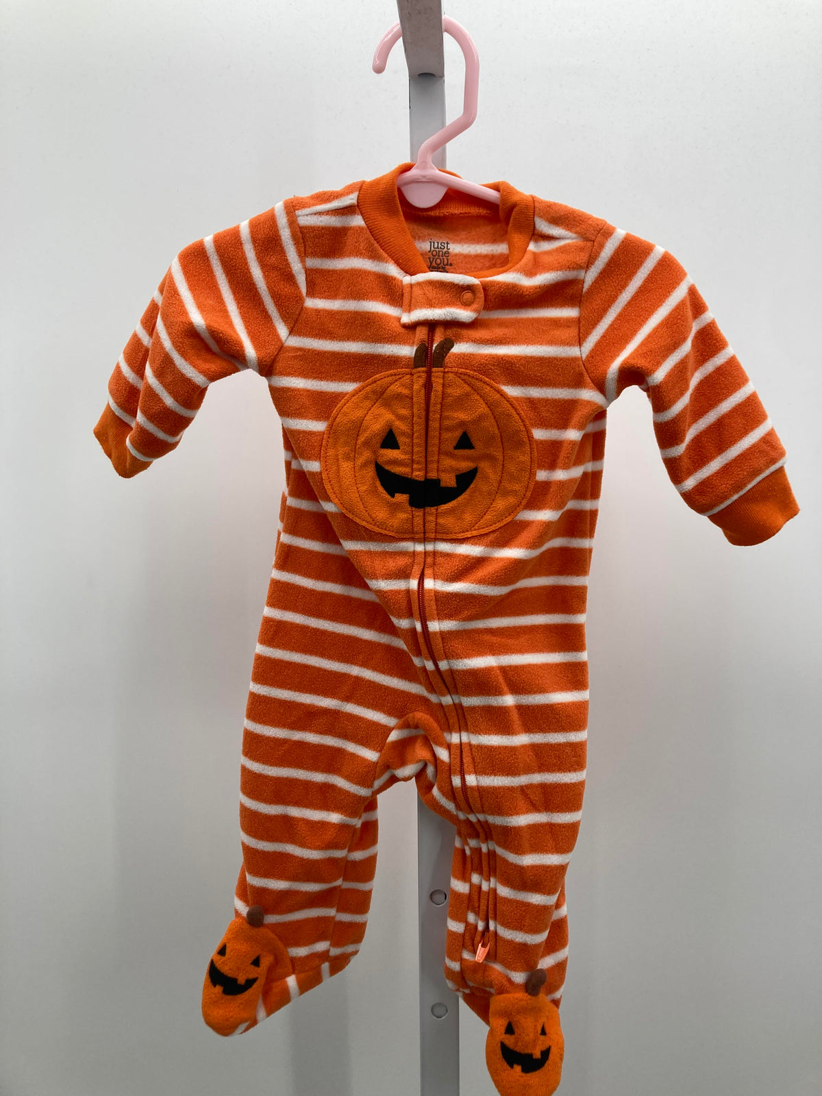 NEW FLEECE ROMPER PUMPKINS