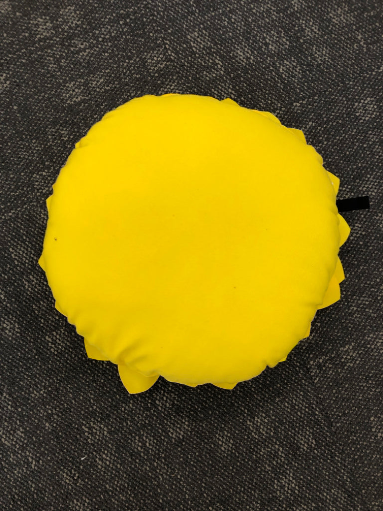 YELLOW FLOWER PILLOW.