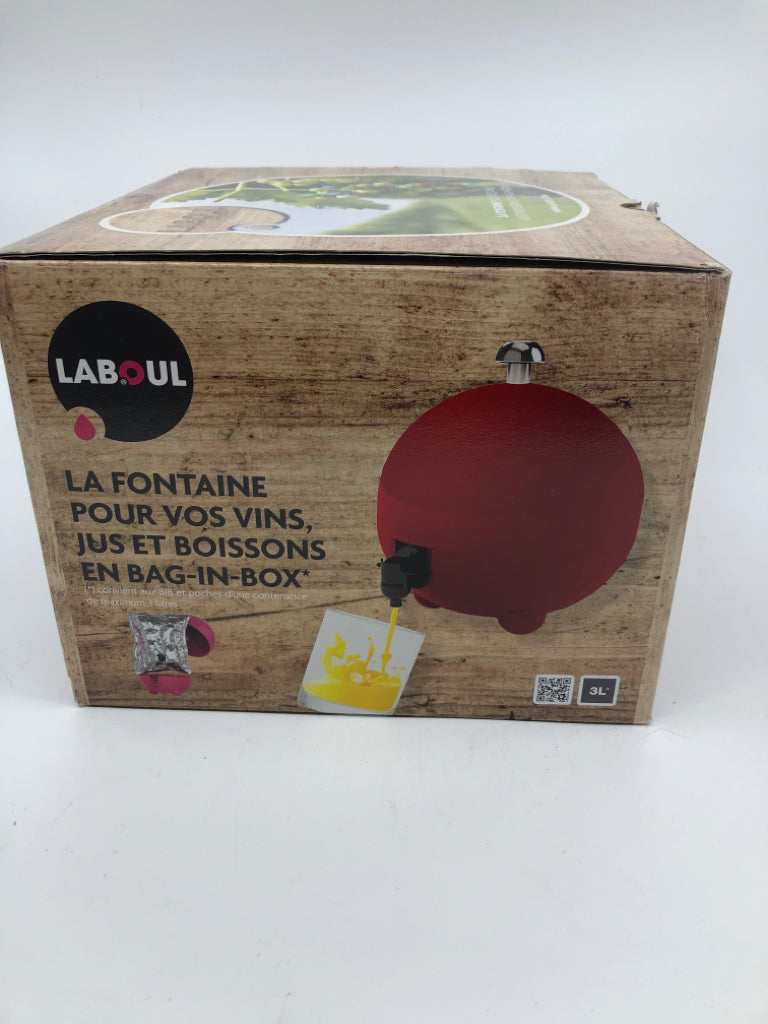 NIB LABOUL BAG-IN-BOX WINES,JUICES & COCKTAILS DISPENSER.