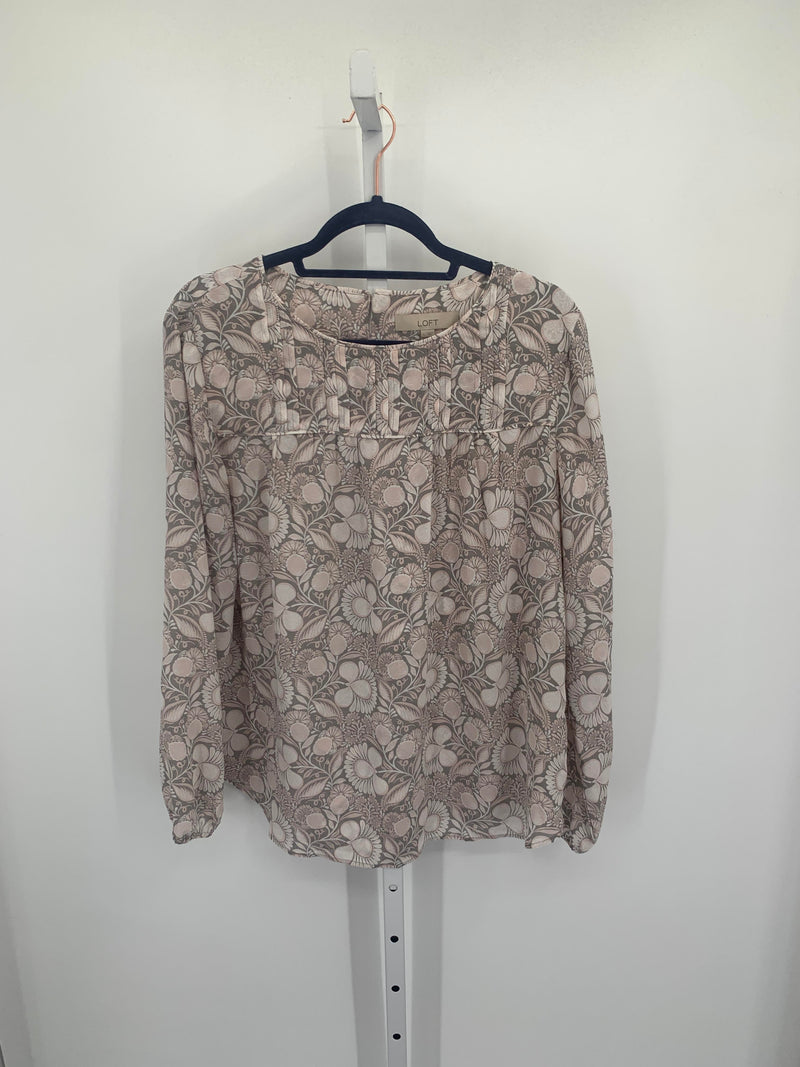 Loft Size Large Misses Long Sleeve Shirt