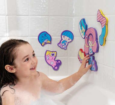 Munchkin 1530415314 Bath Tub Foam Play Set - Mermaid -