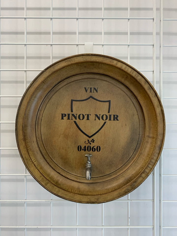 PINOT NOIR BARREL WALL HANGING.