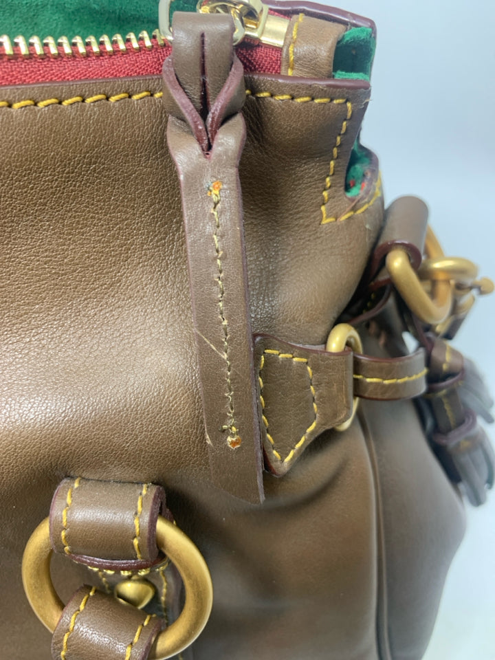 Dooney & Bourke Leather Elephant  Florentine Satchel Bag
