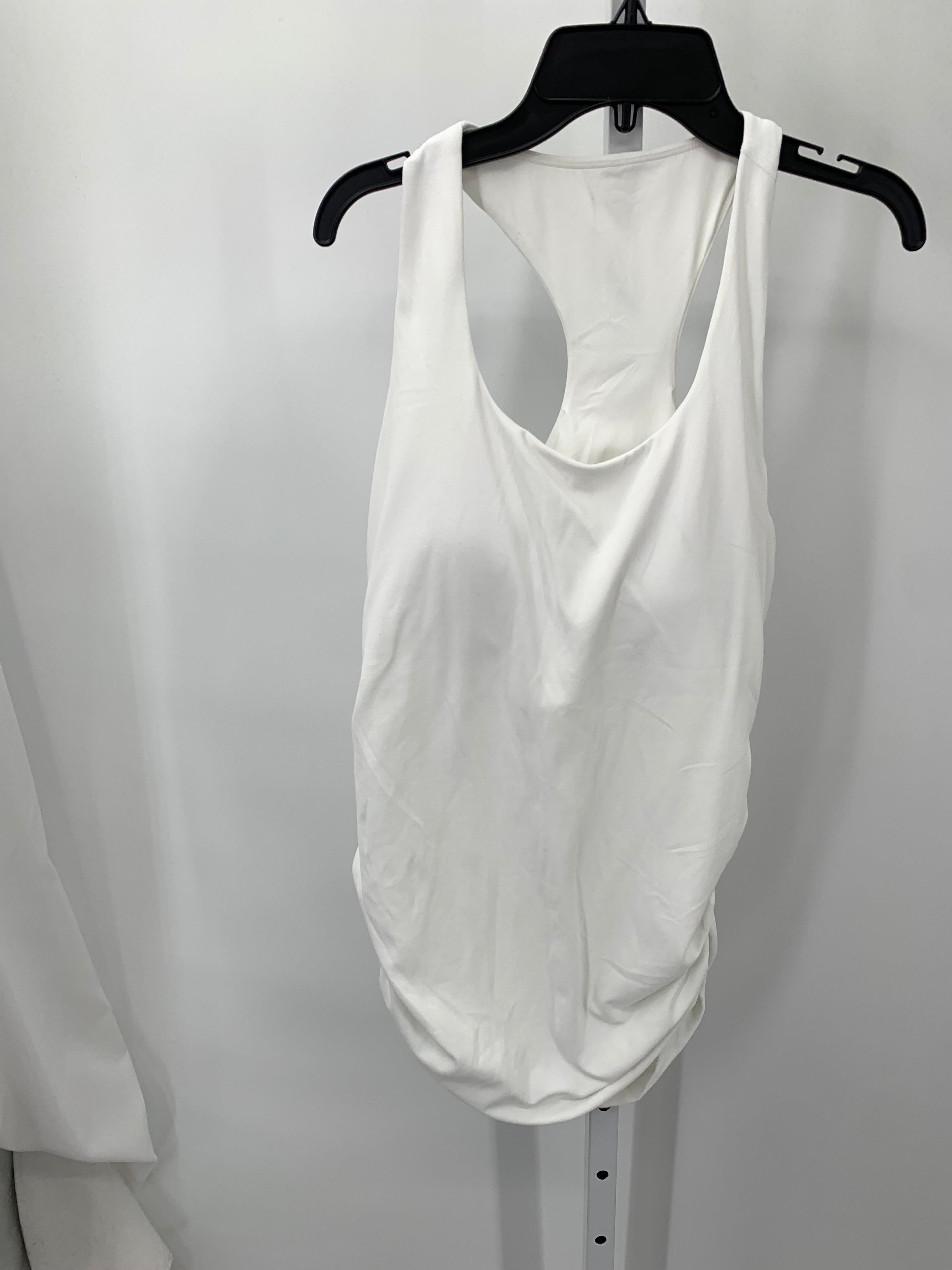 White Size Large Maternity Tank