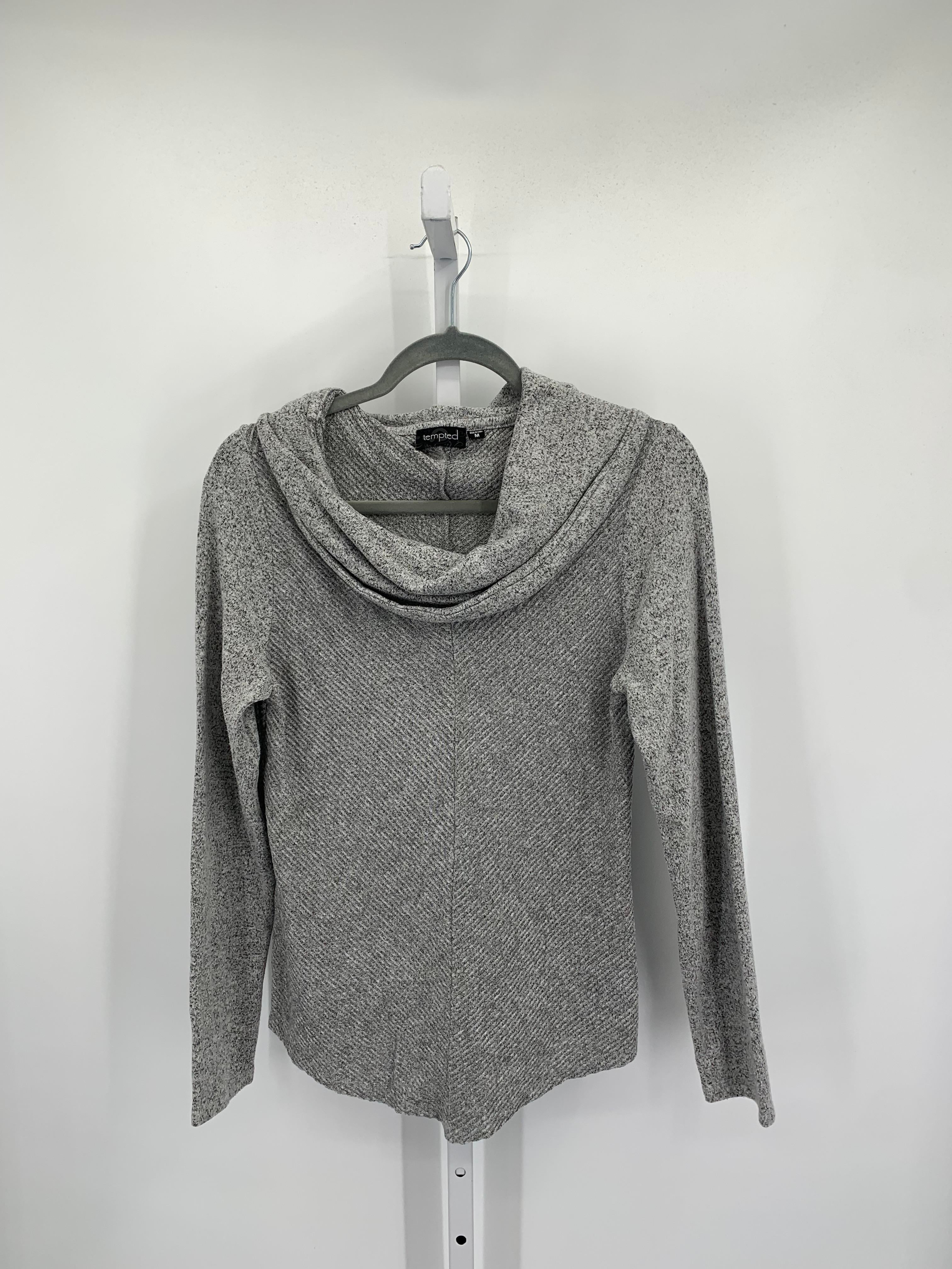 Tempted Size Medium Misses Long Slv Sweater