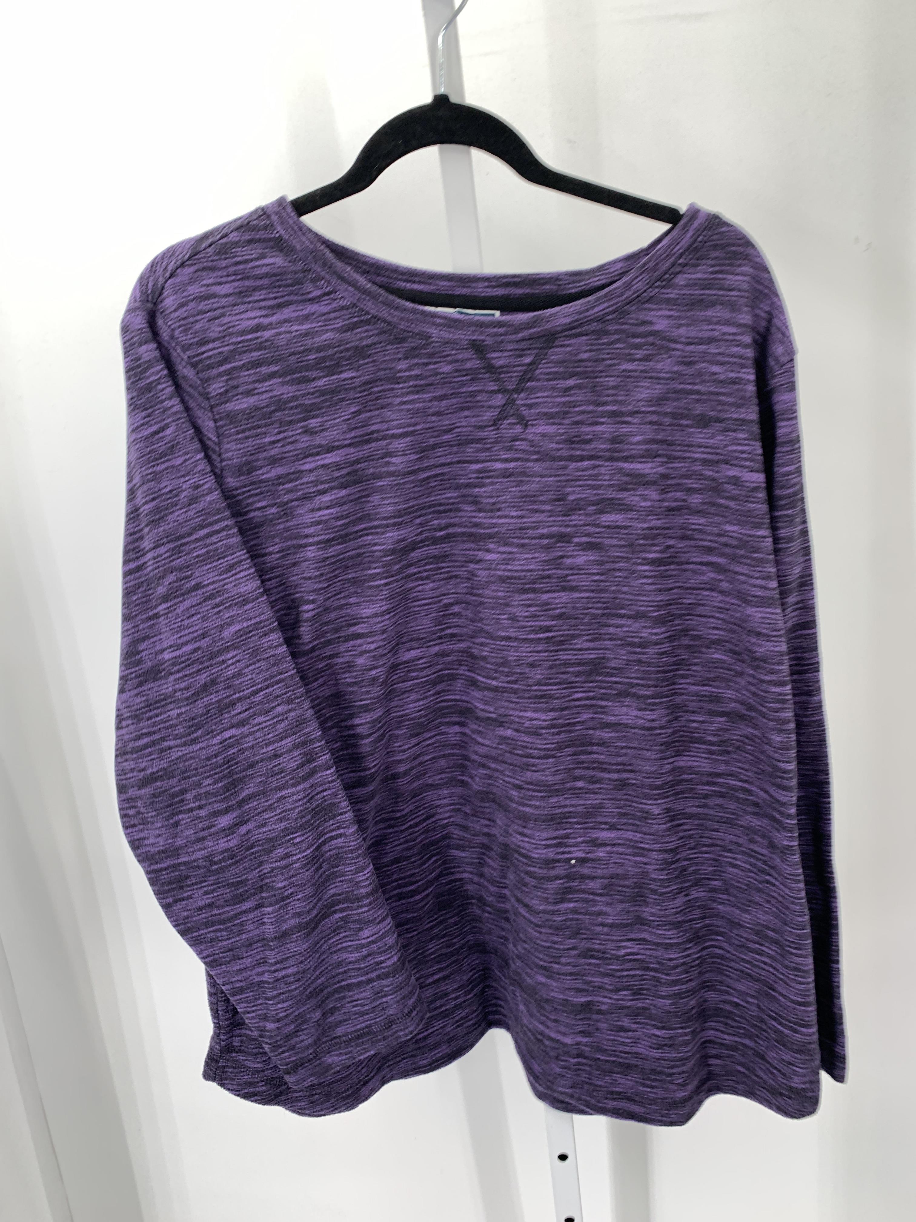 Karen Scott Size 2X Womens Long Sleeve Shirt
