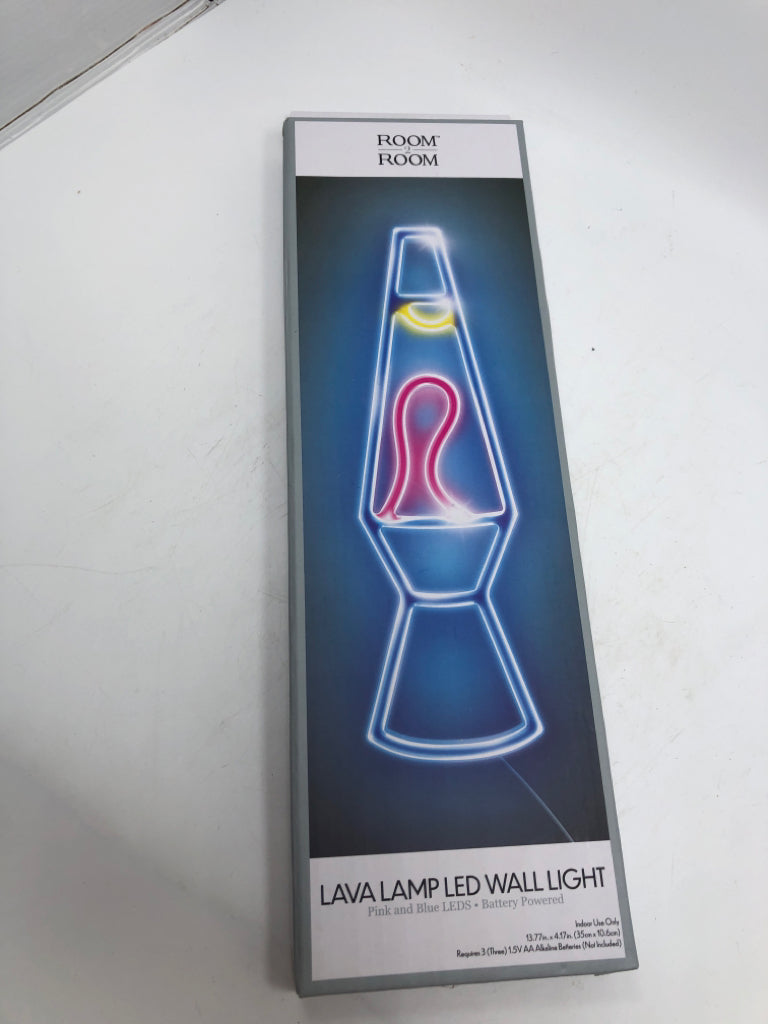 NIP LAVA LAMP LED WALL LIGHT.